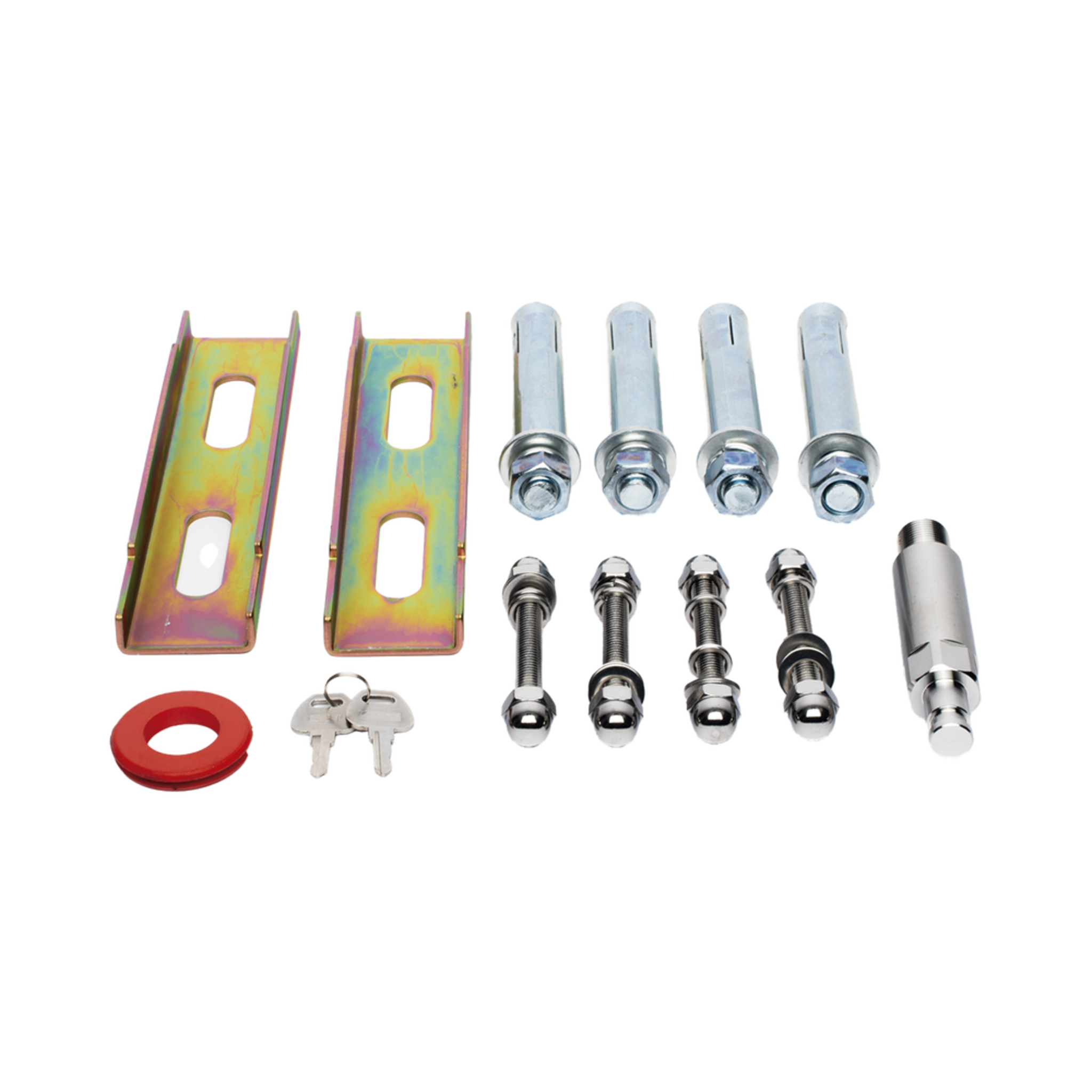 Kit COMPLETO Barrera Izquierda XBS Con Corona LED / Brazo de 5.5 Metros / Incluye Sensor de Masa, Transformador, Lazo Magnético, Ancla, Fotoceldas y 2 Controles Inalámbricos