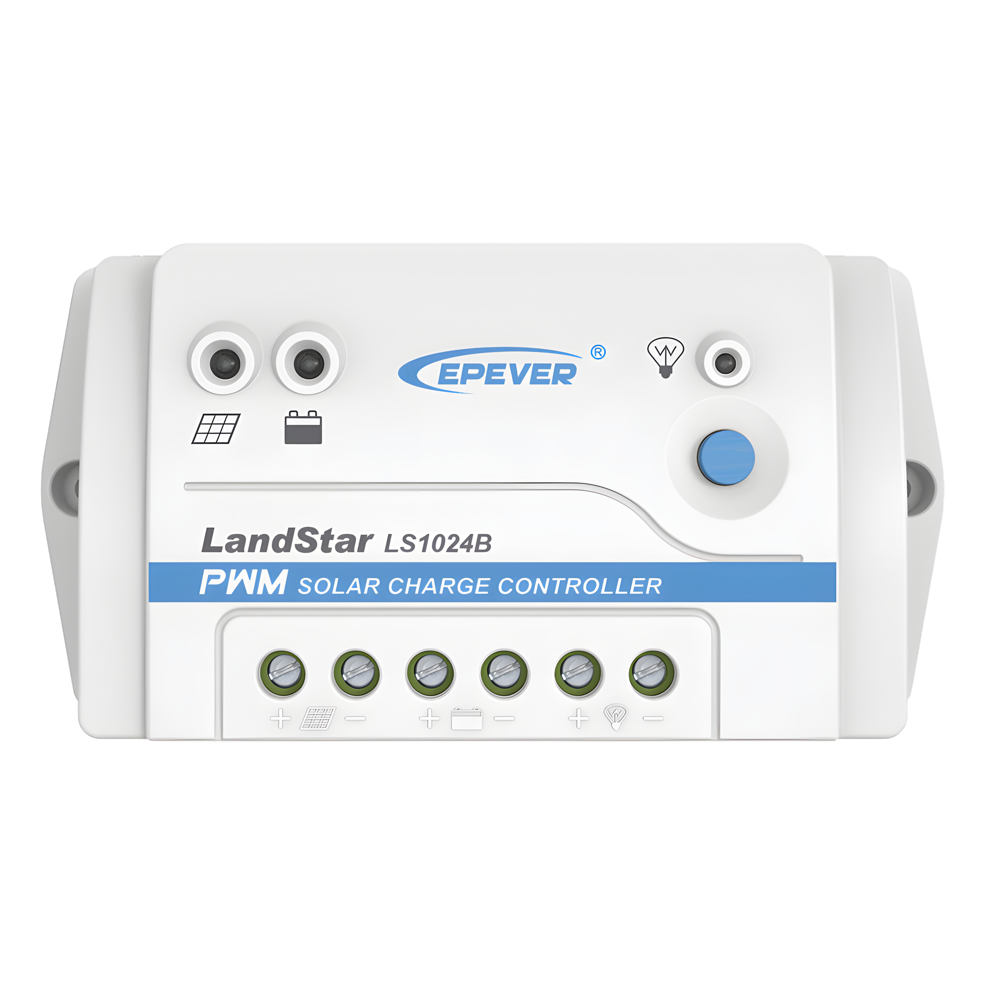 Controlador de Carga Solar PWM / 10 A / 12/24 VCC / RS-485 / Baterías Gel-AGM-Selladas — EPEVER · SKU LS-1024-B