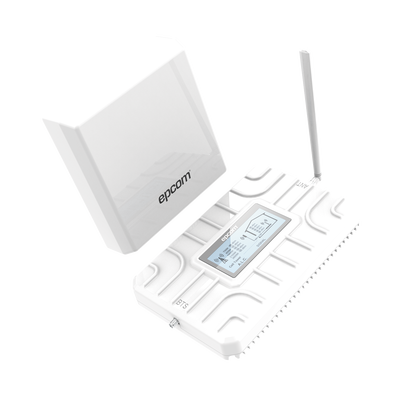Amplificador de Señal Celular / 5 Bandas Simultáneas / 700-2600 MHz / Cobertura 150 m² / 70 dB Ganancia / 20 dBm Potencia / Plug-and-Play
