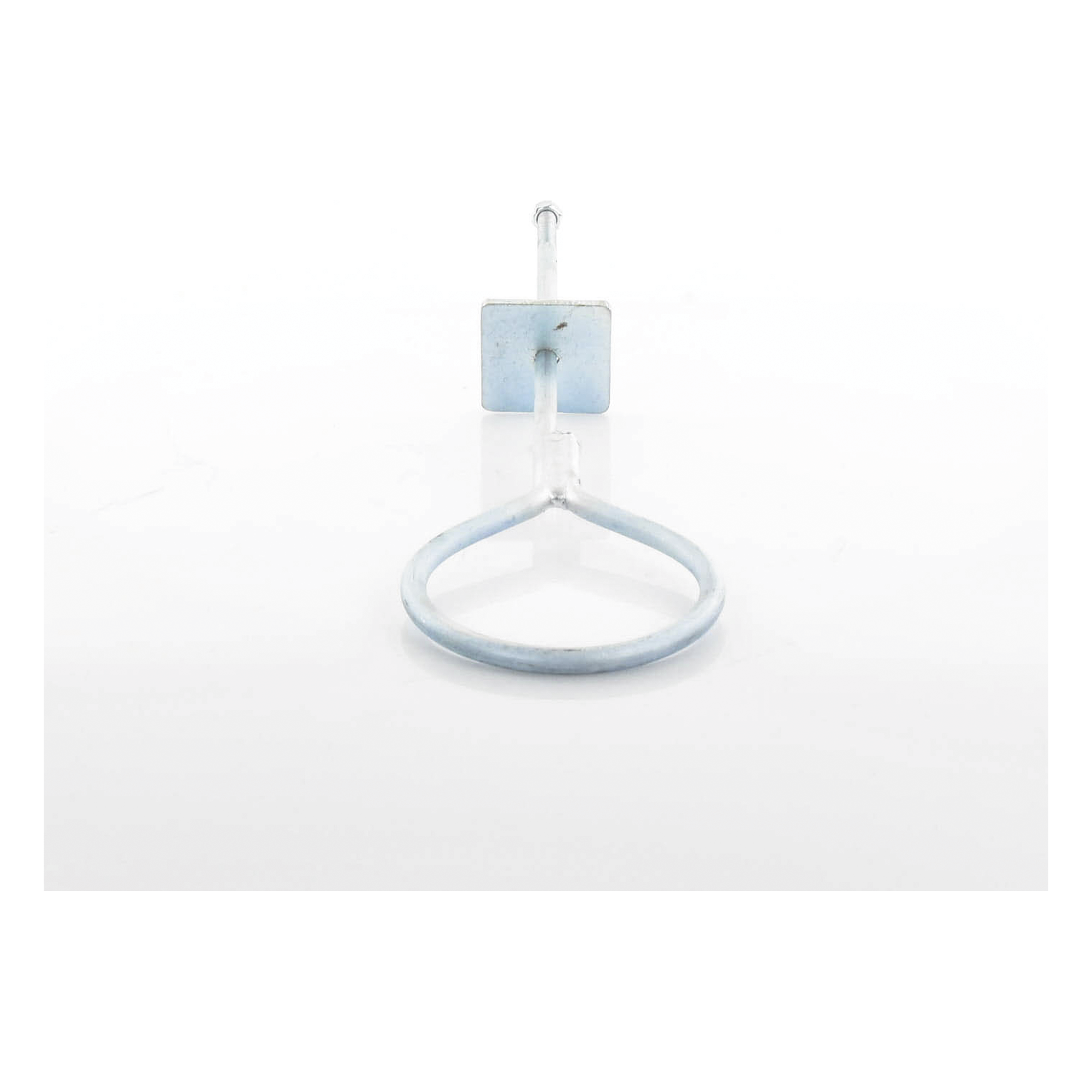 Ancla de Losa o Pared / Ajustable 63-65 cm / Argolla 13 cm / Galvanizado Electrolítico / Torre hasta 30 m (98.4 ft)