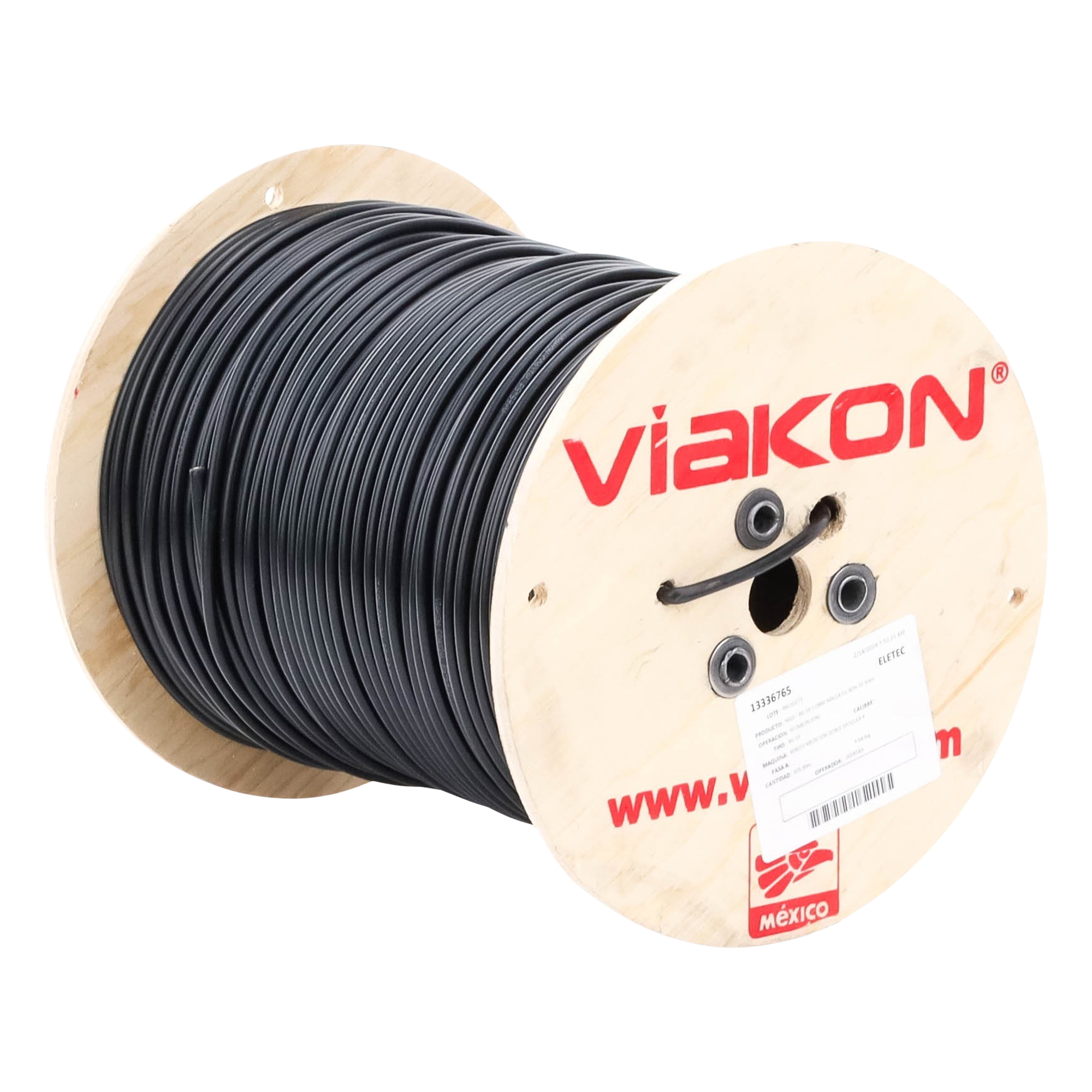 Cable Coaxial CCTV / 305 m (1000 ft) / Cobre Sólido / Blindaje 80% / Retardante a la Llama y UV / Intemperie