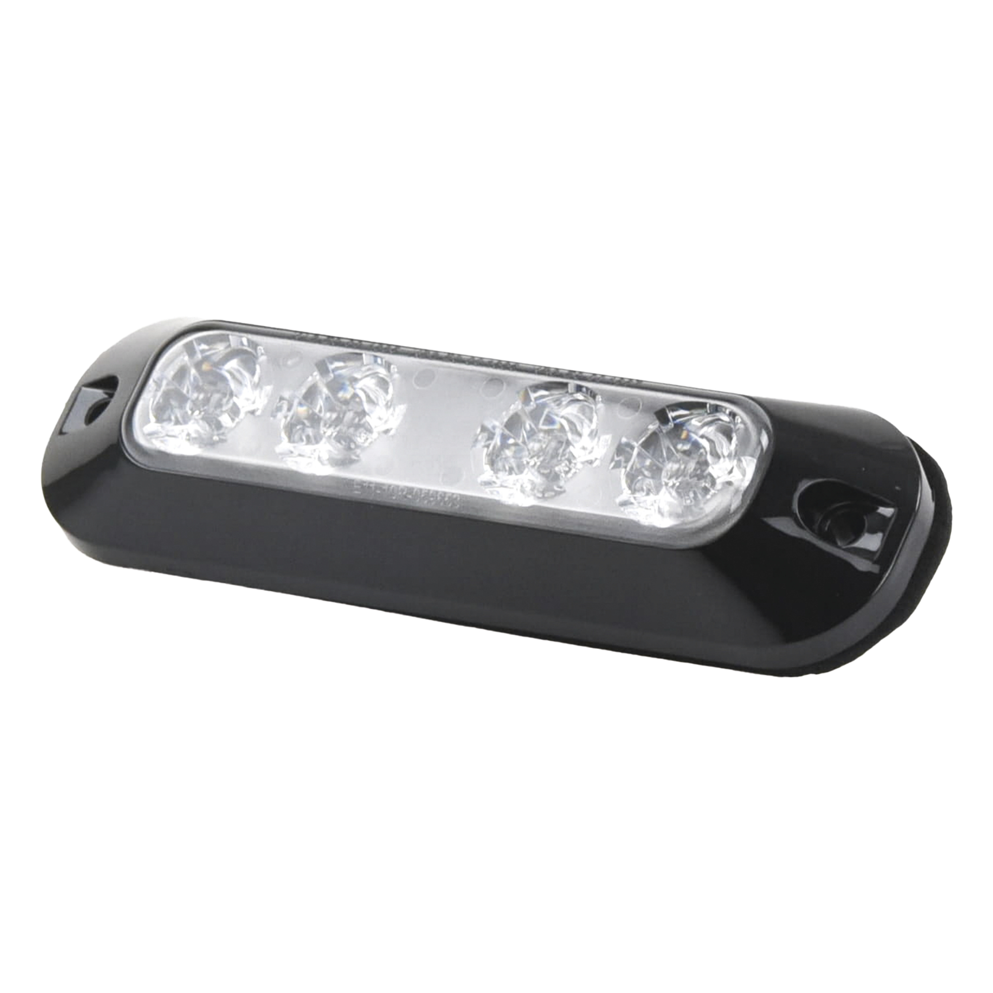 Luz Auxiliar LED / 4 LEDs Bicolor Rojo/Azul / 22 Patrones de Destello / Voltaje Universal 12-24 VCC / Interior y Exterior — ECCO · SKU ED3704RB