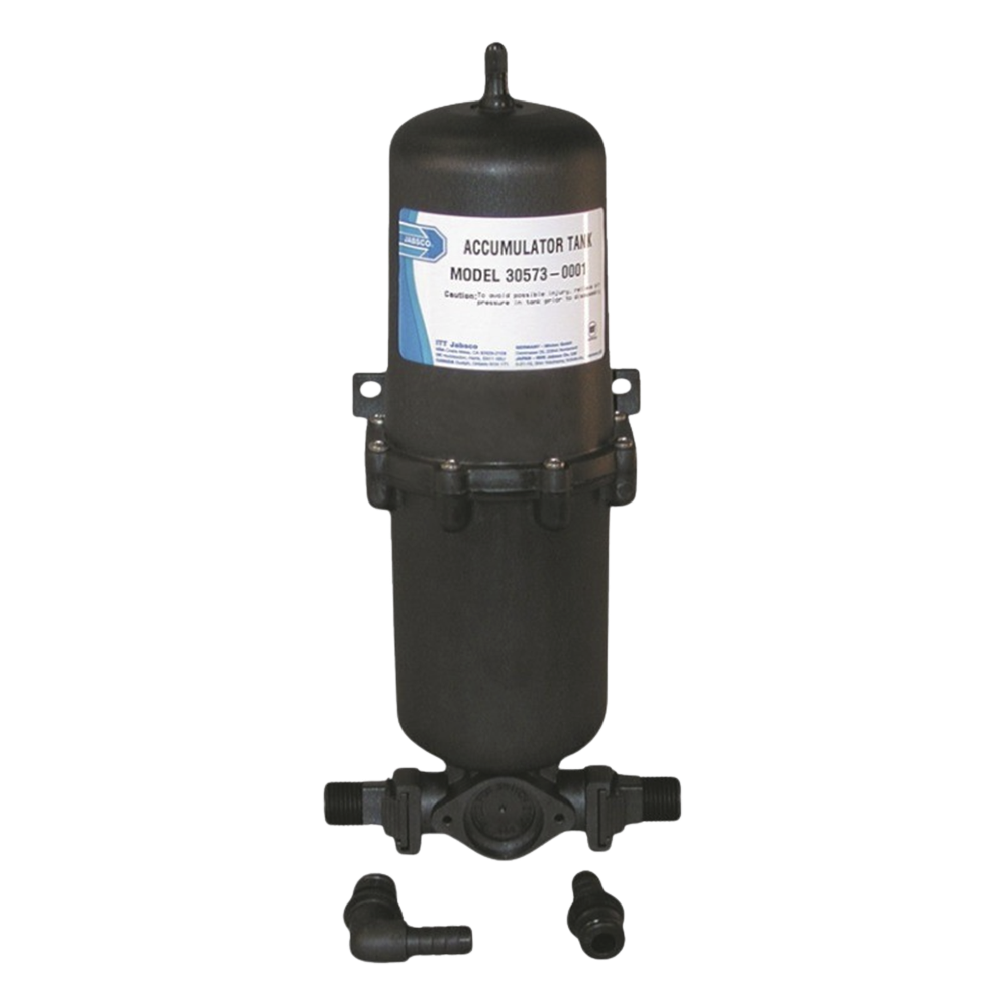 Tanque Acumulador / 1 Litro (34 oz) / 13.25 x 4.75 Pulgadas / Accesorios 1/2" Incluidos — JABSCO · SKU 30573-0000