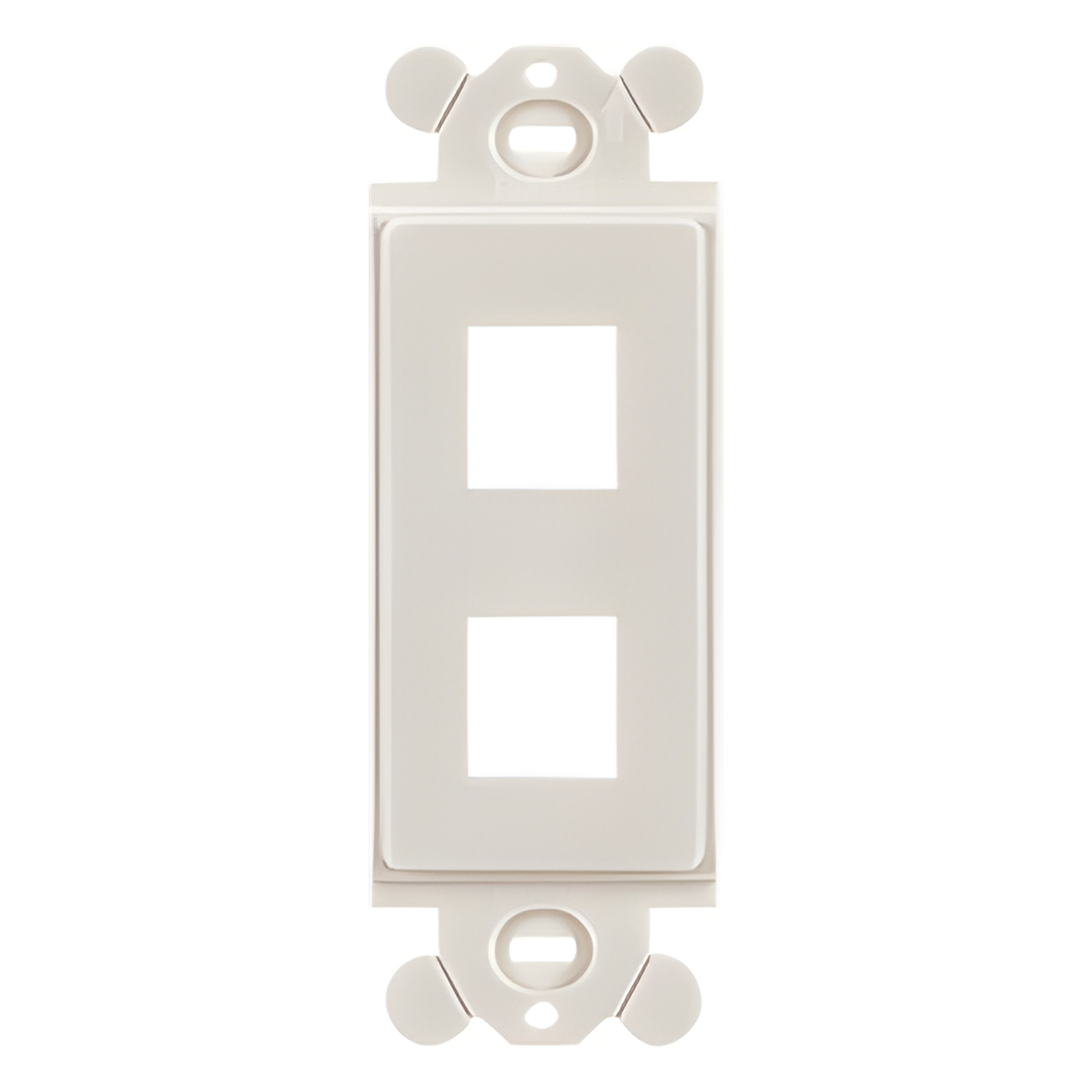 Marco de Módulo Dúplex / Keystone / 2 Puertos / Blanco Mate / 3.81' x 2.94' — PANDUIT · SKU NK2RMFIW
