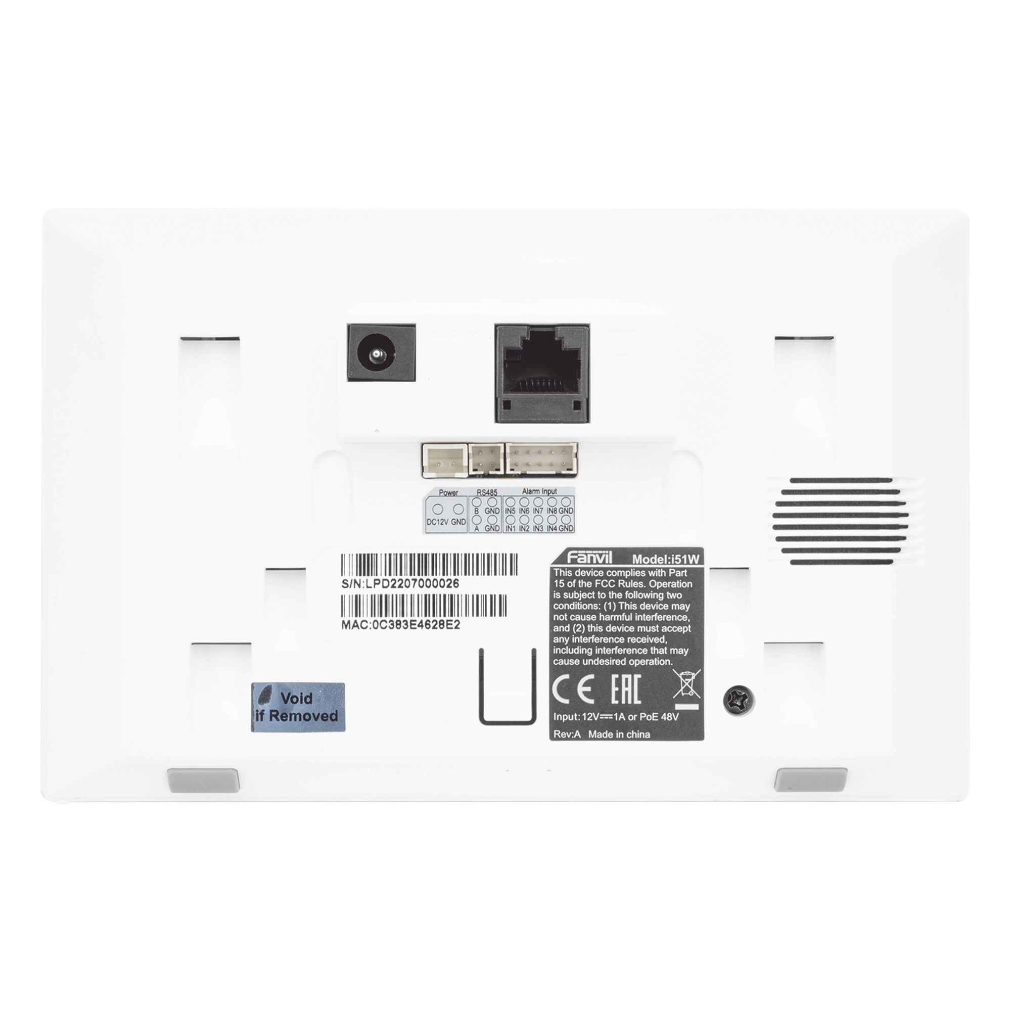 Monitor IP/SIP / Pantalla Capacitiva 4.3" / Wi-Fi 2.4 GHz / Audio HD Bidireccional / PoE / 8 Entradas de Alarma / RS485 / H.264 1080p
