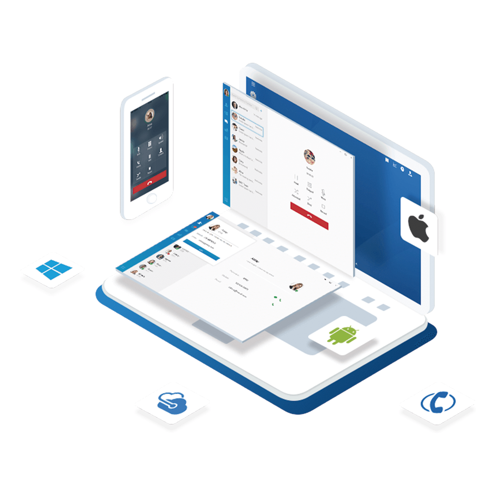 PBX Cloud / 5 Extensiones Enterprise / 5 Llamadas Simultáneas / VoIP HD / 500 Min Grabación / App Móvil y Web / CRM Integrado — YEASTAR · SKU YEACLOUD5EXT