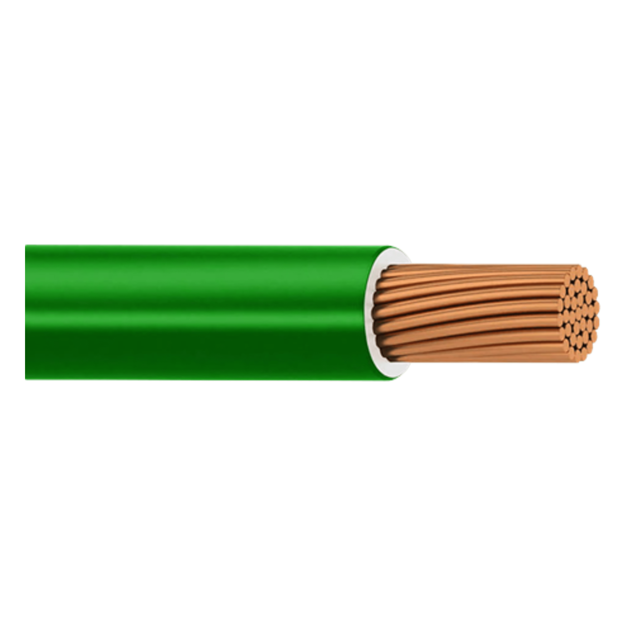 Cable THW-LS / Calibre 12 AWG / 19 Hilos / Color Verde / Bobina 100 m (328 ft)