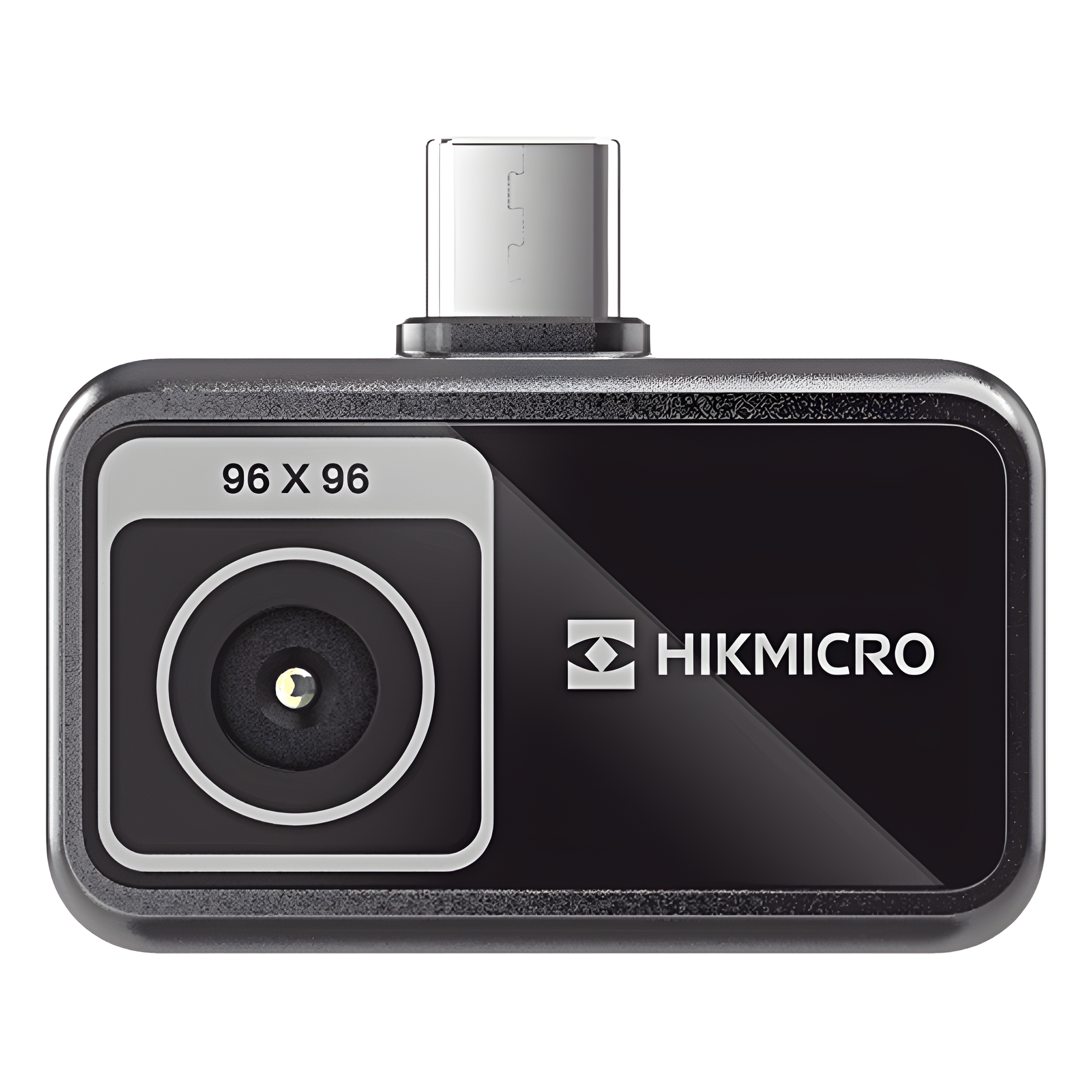 Cámara Termográfica para Smartphone / Resolución IR 96 x 96 / SuperIR / Rango -20°C a 400°C / Precisión ±2°C o ±2% / USB-C y Lightning / 50° × 50° FOV — HIKMICRO · SKU HM-TJ10-1ARF-MINIE