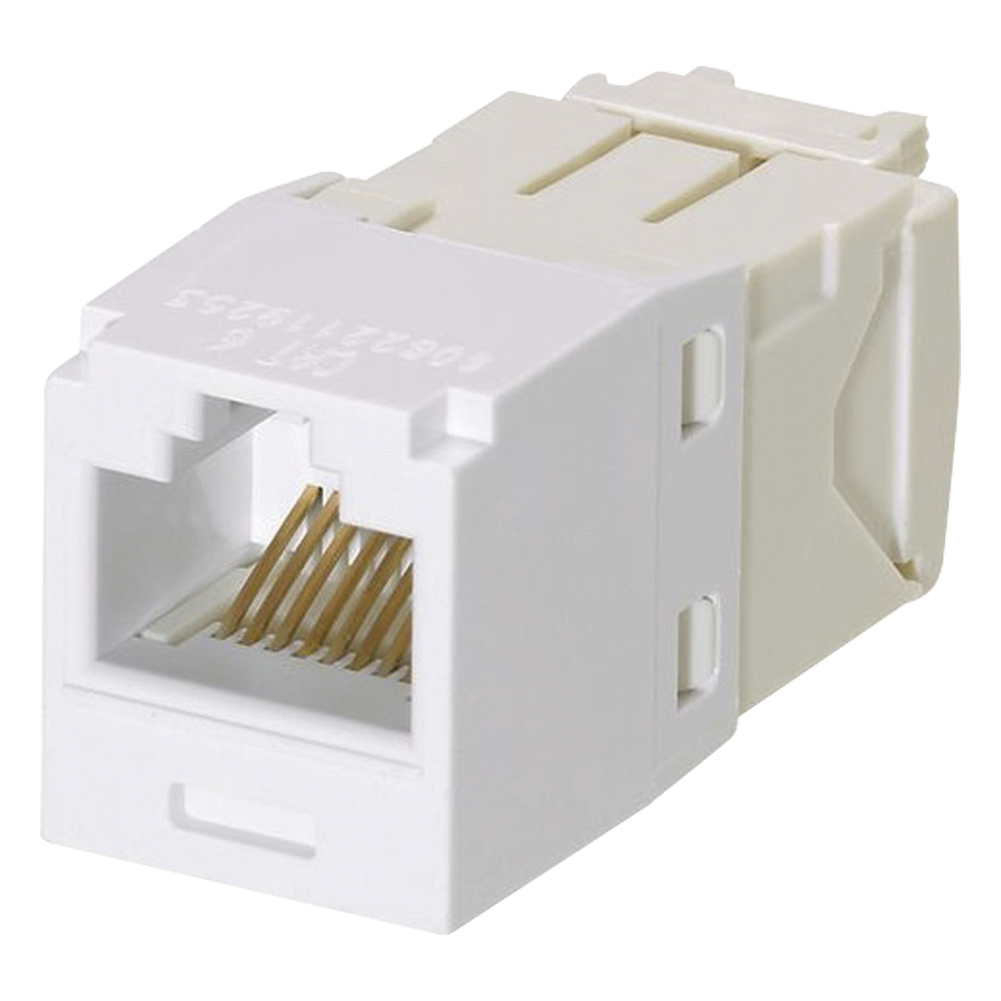 Conector Jack RJ45 / Categoría 6 / 8 Posiciones 8 Cables / Estilo TG / Sin Herramienta Impacto / Color Blanco — PANDUIT · SKU CJ688TGWH