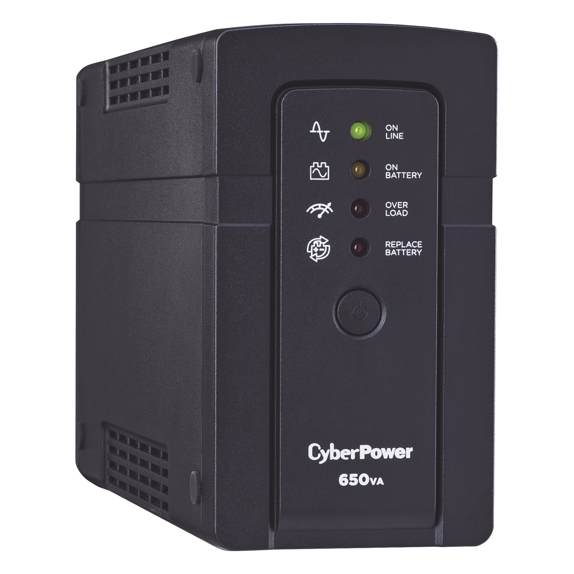 UPS de 650 VA/400 W, Topología Standby, Compacto, Entrada 120 Vca NEMA 5-15P, Con 3 Tomas Respaldo/Protección y 3 Tomas Solo Protección NEMA 5-15R