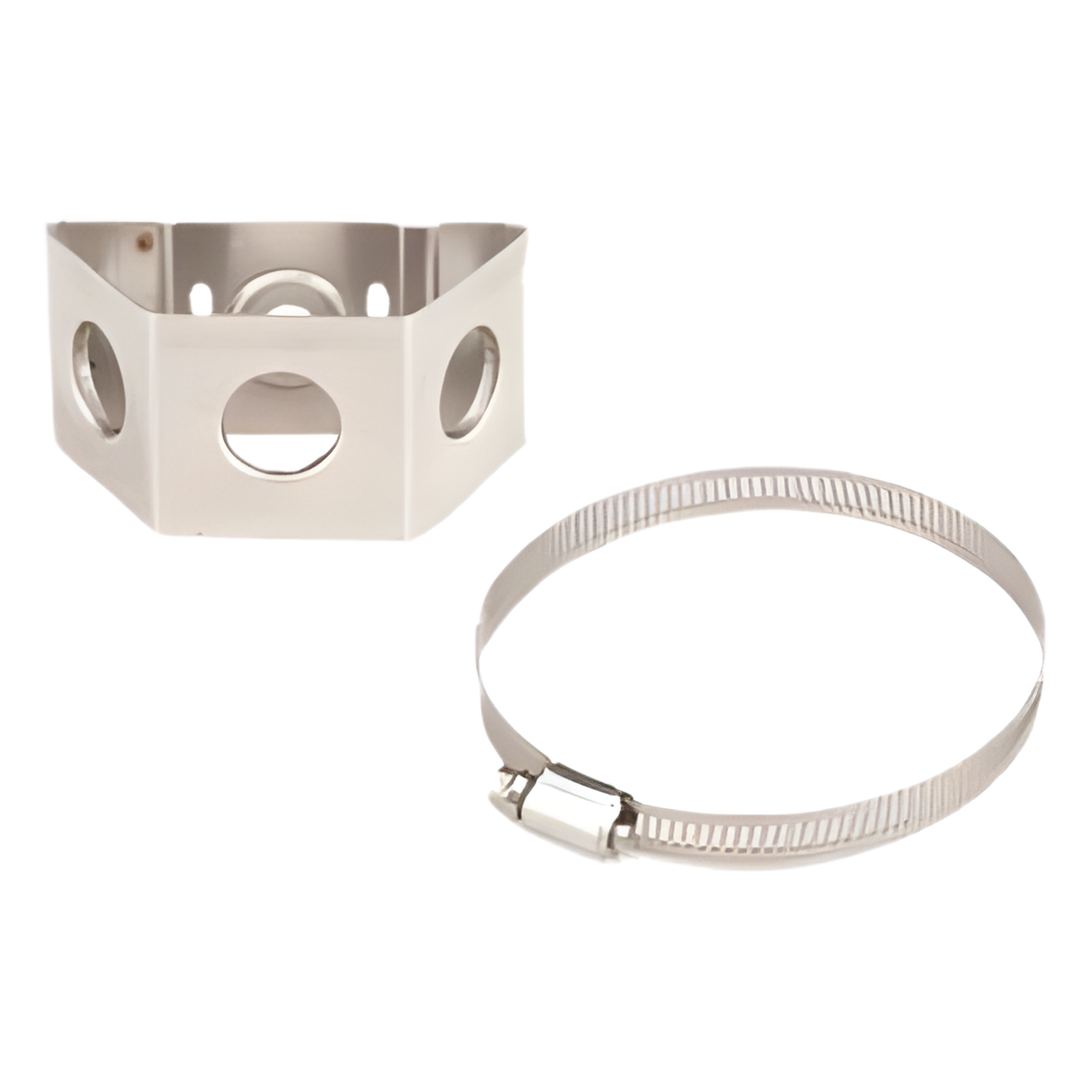Adaptador de Sujetadores de Presión / Acero Inoxidable / Tubo 1 a 2 (25.4 a 50.8 mm) / Agujero Pasante 3/4' / Paquete 10 Piezas — ANDREW / COMMSCOPE · SKU STS-312