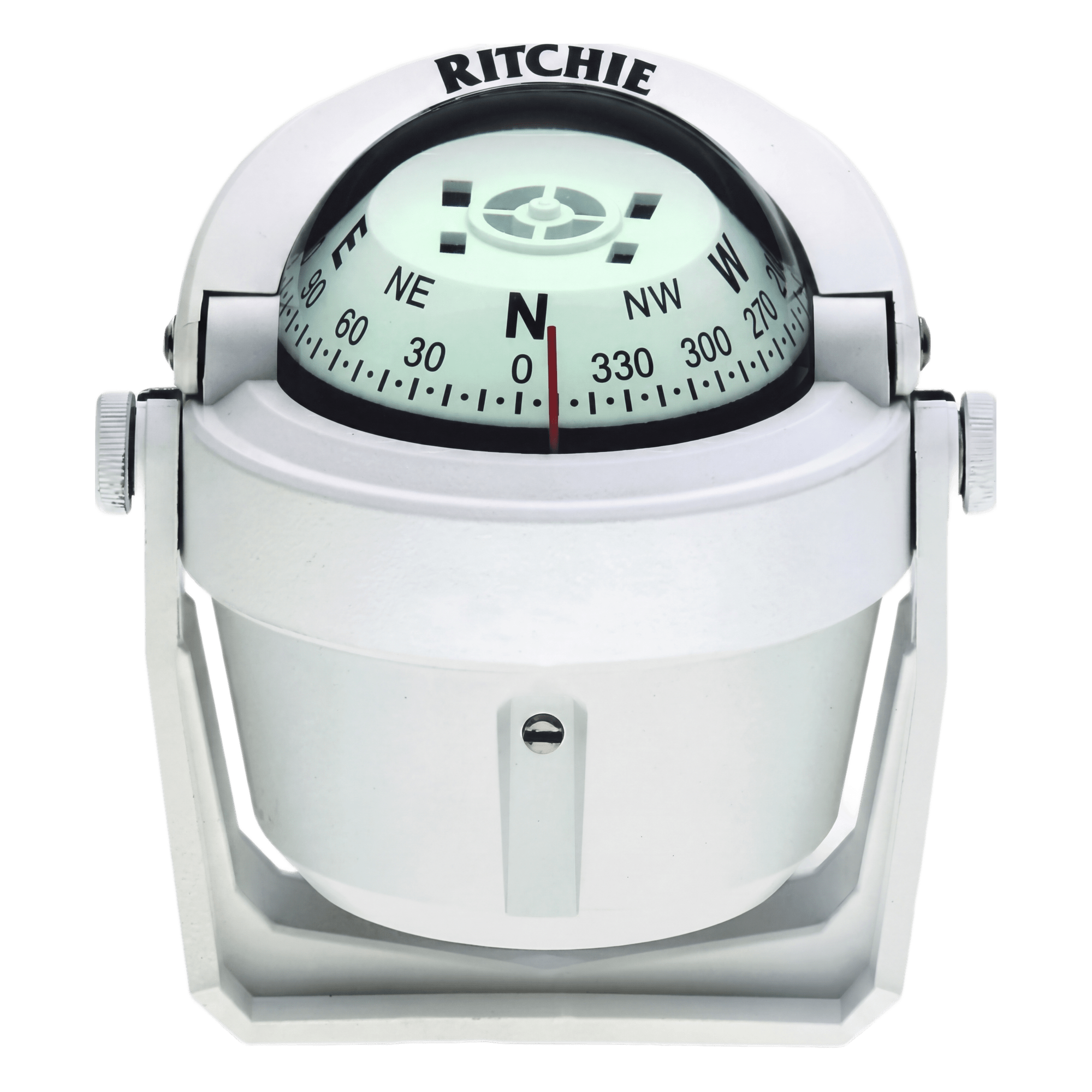 Brújula Marítima / Dial 2" (51 mm) / Lectura Directa / Iluminación Nocturna Verde / Bracket Ajustable / Compuesto Alta Temperatura / 100% Reparable — RITCHIE · SKU B-51W