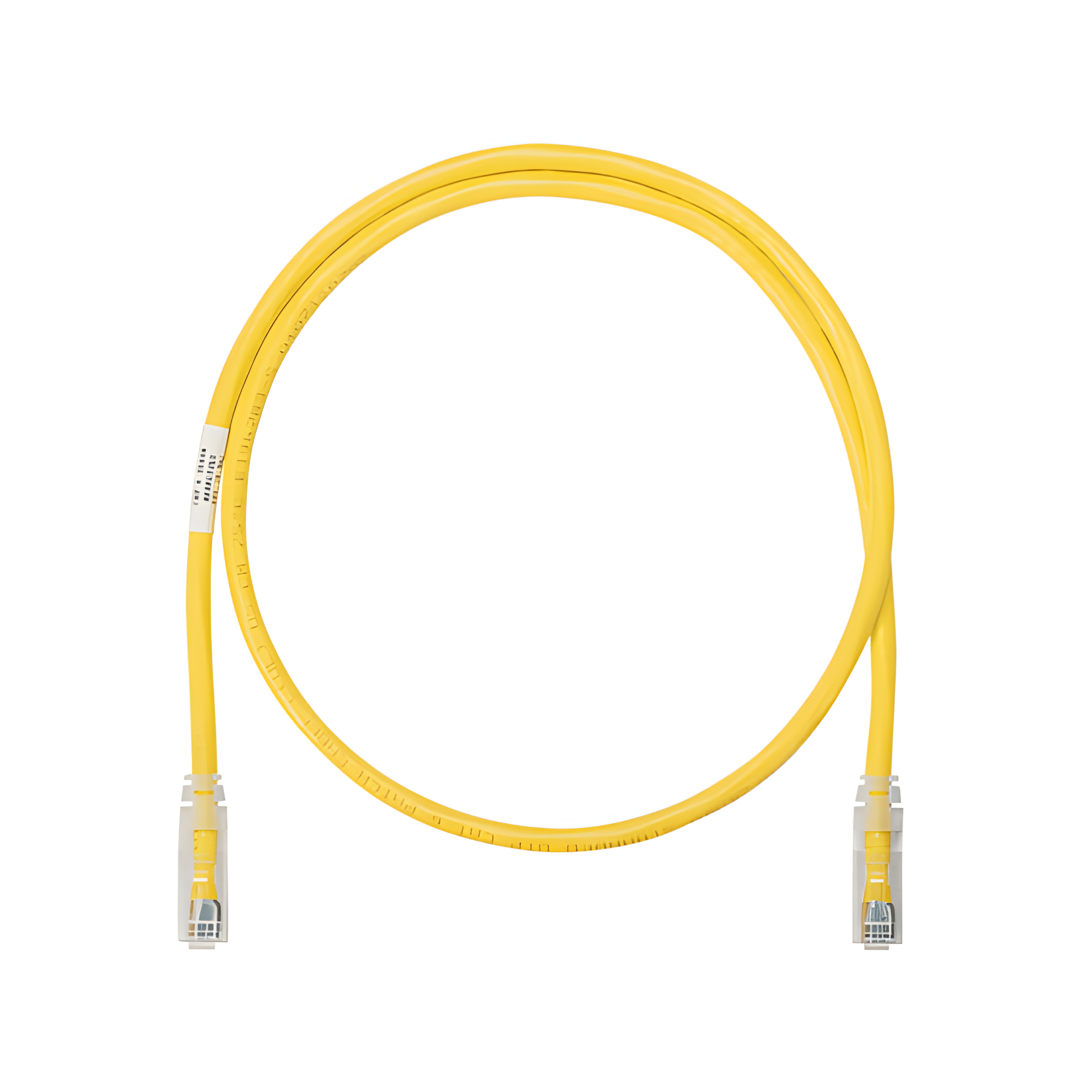 Cable de Parcheo UTP / Categoría 6 / 1 Pie (0.3 m) / 24 AWG / T568B / Amarillo — PANDUIT · SKU NK6PC1YLY