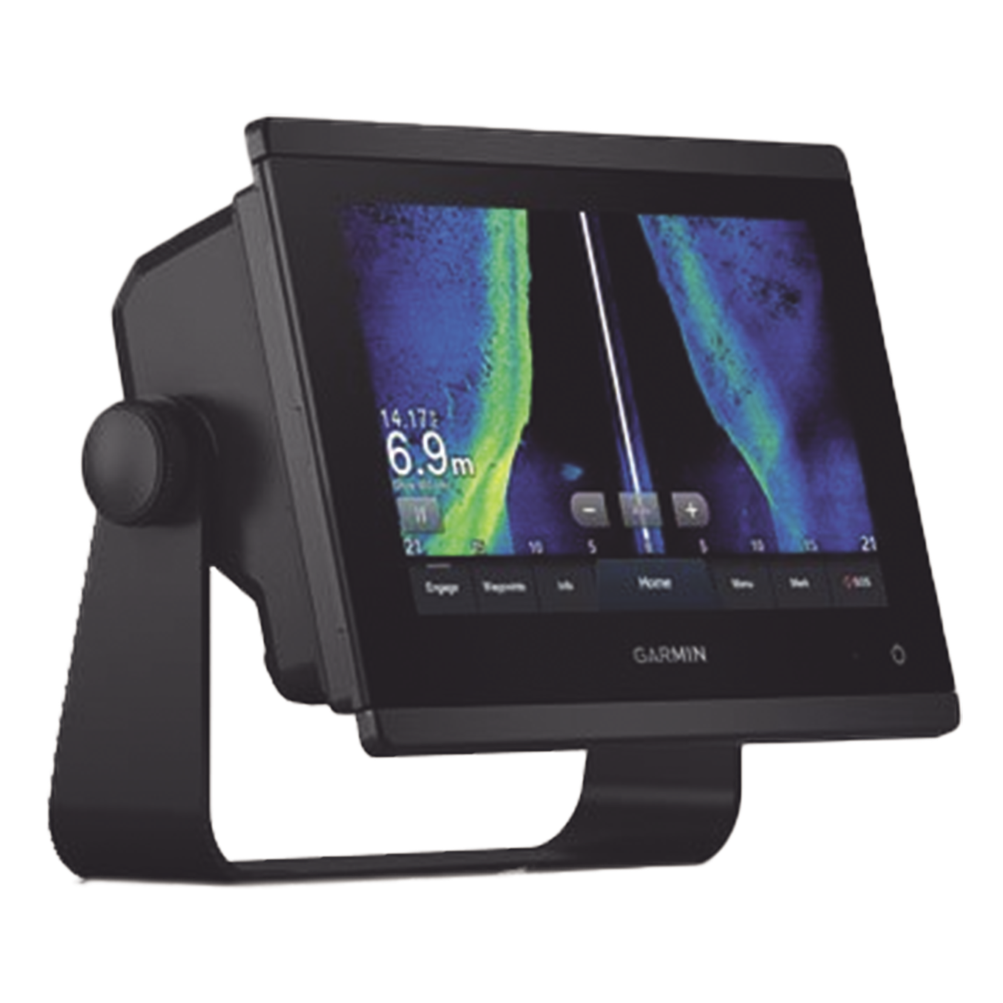 Plotter de Navegación GPS / Pantalla Táctil WSVGA 7" / Resolución 1024x600 / GPS/GLONASS/Galileo 10 Hz / Sonda CHIRP Integrada / NMEA 2000/0183 / Wi-Fi y Bluetooth