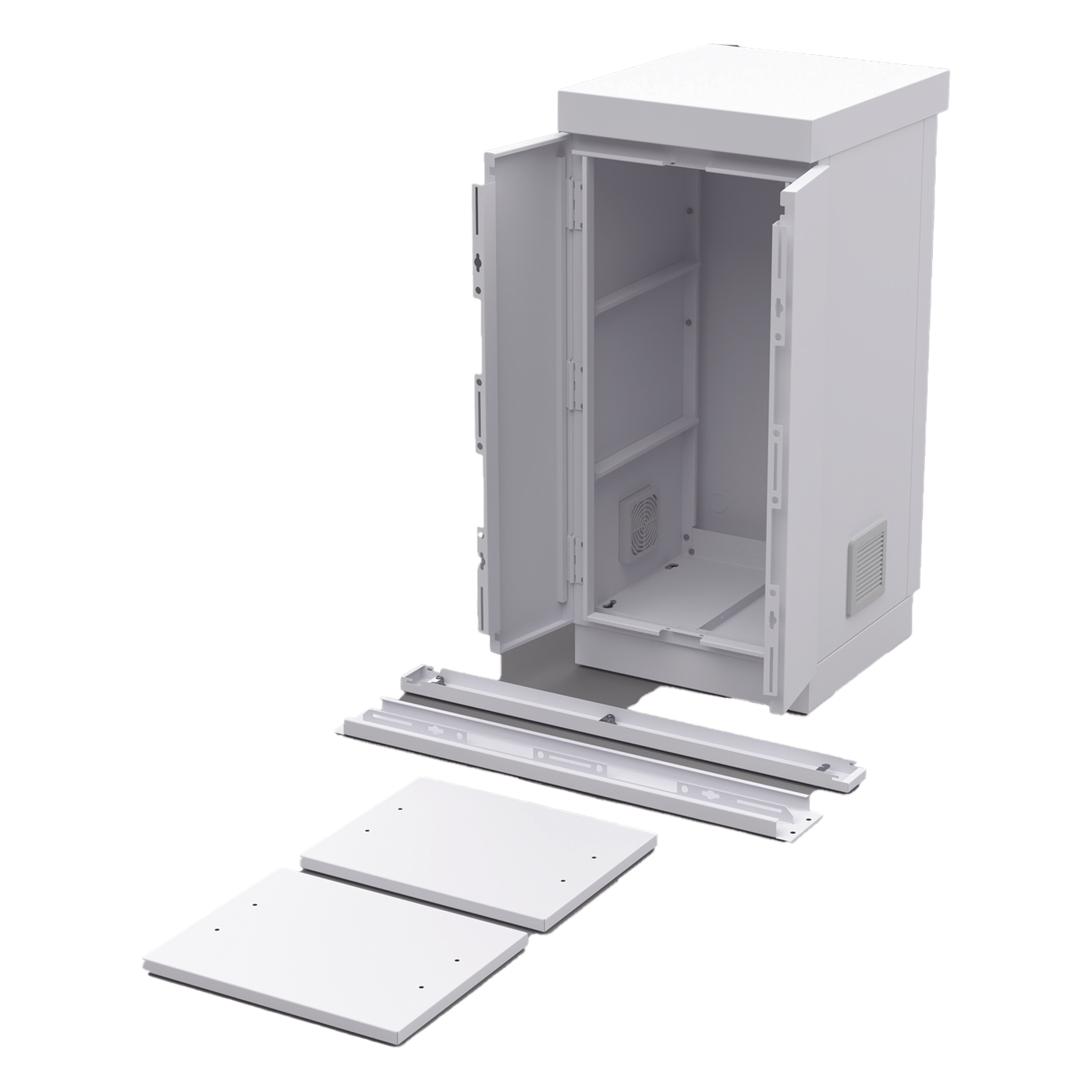 Gabinete de Seguridad de Lámina Galvanizada  para Almacenamiento de Baterías (Hasta 6 baterías PL110D12).