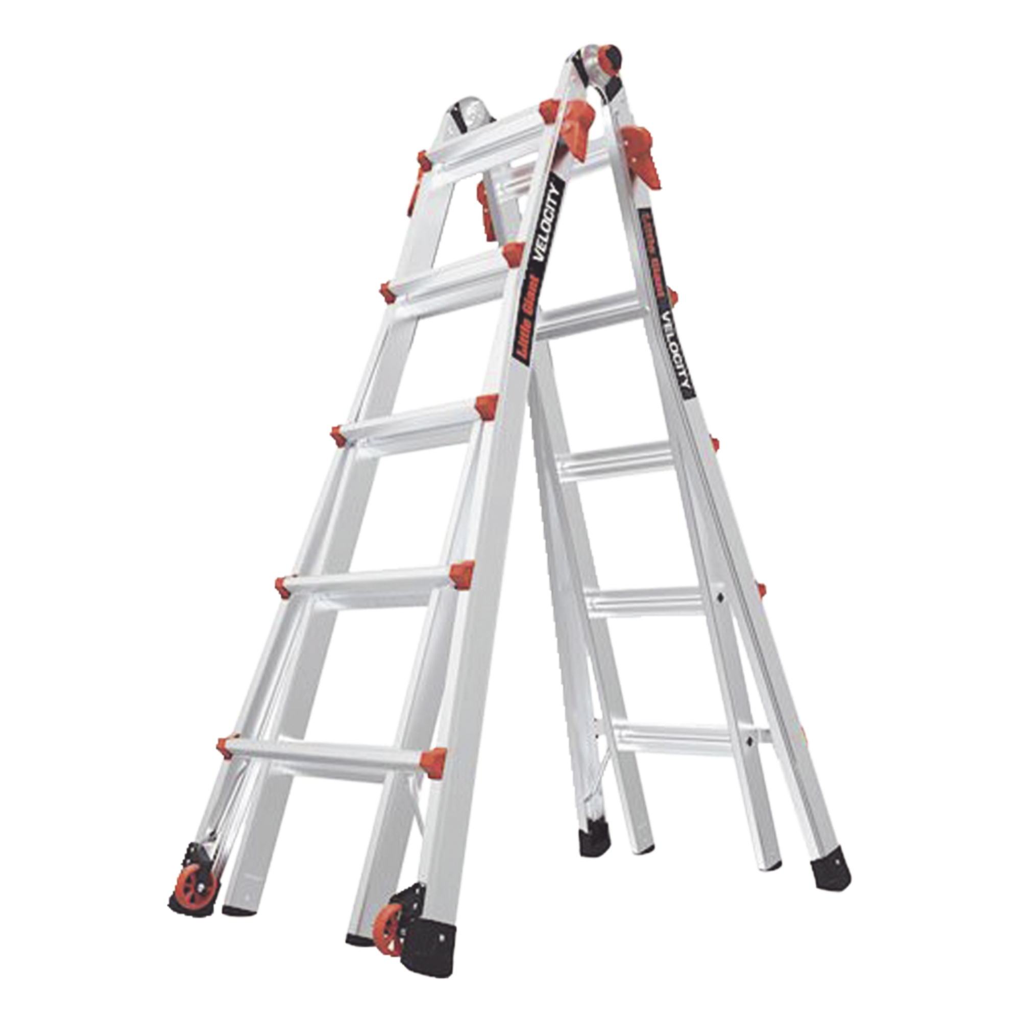 Escalera Multi-Posiciones / 6.7 m (22') / 136 kg (300 lbs) / Aluminio Aeroespacial / Suelos Inclinados — Little Giant Ladder Systems · SKU VELOCITYM22IA