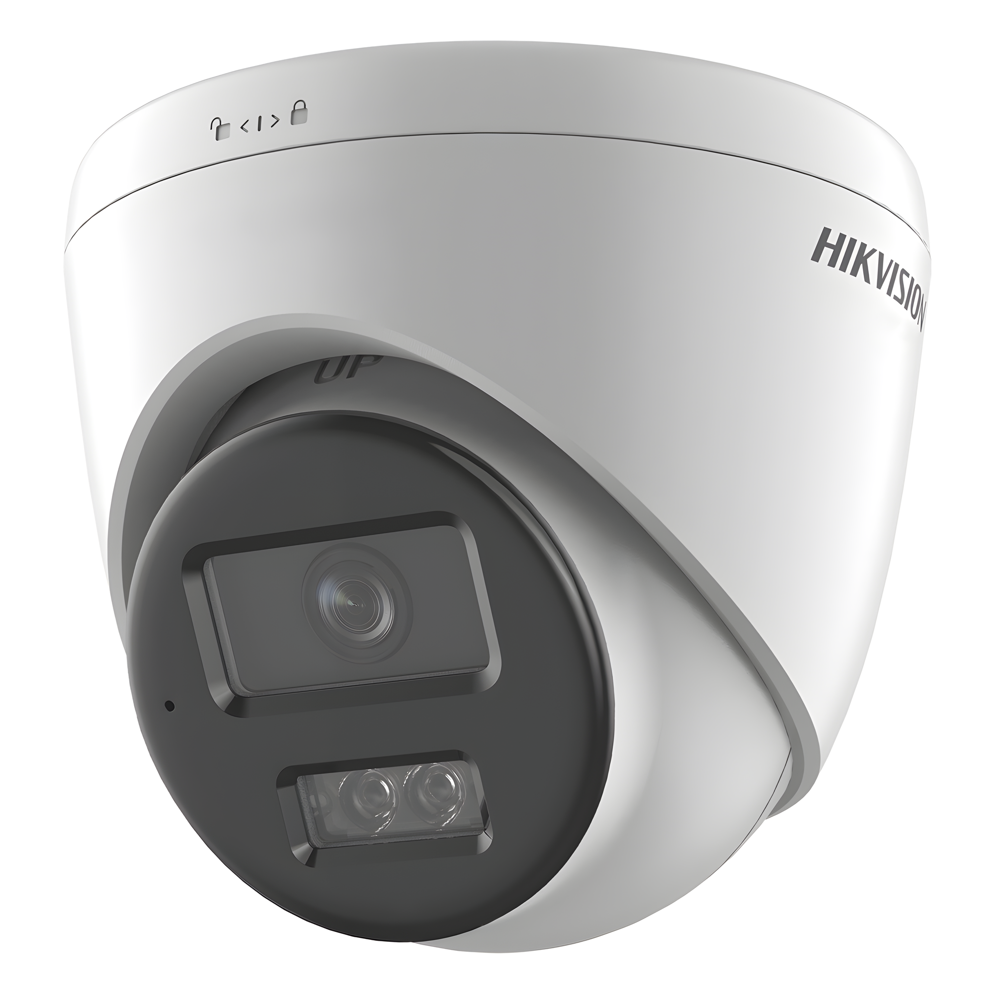Cámara Turret IP / 8 Megapixel (4K) / Dual Light 30 m (98.4 ft) / Lente 2.8 mm / 113° HFOV / AcuSense Lite / IP67 / PoE — HIKVISION · SKU DS-2CD1383G2-LIU(F)