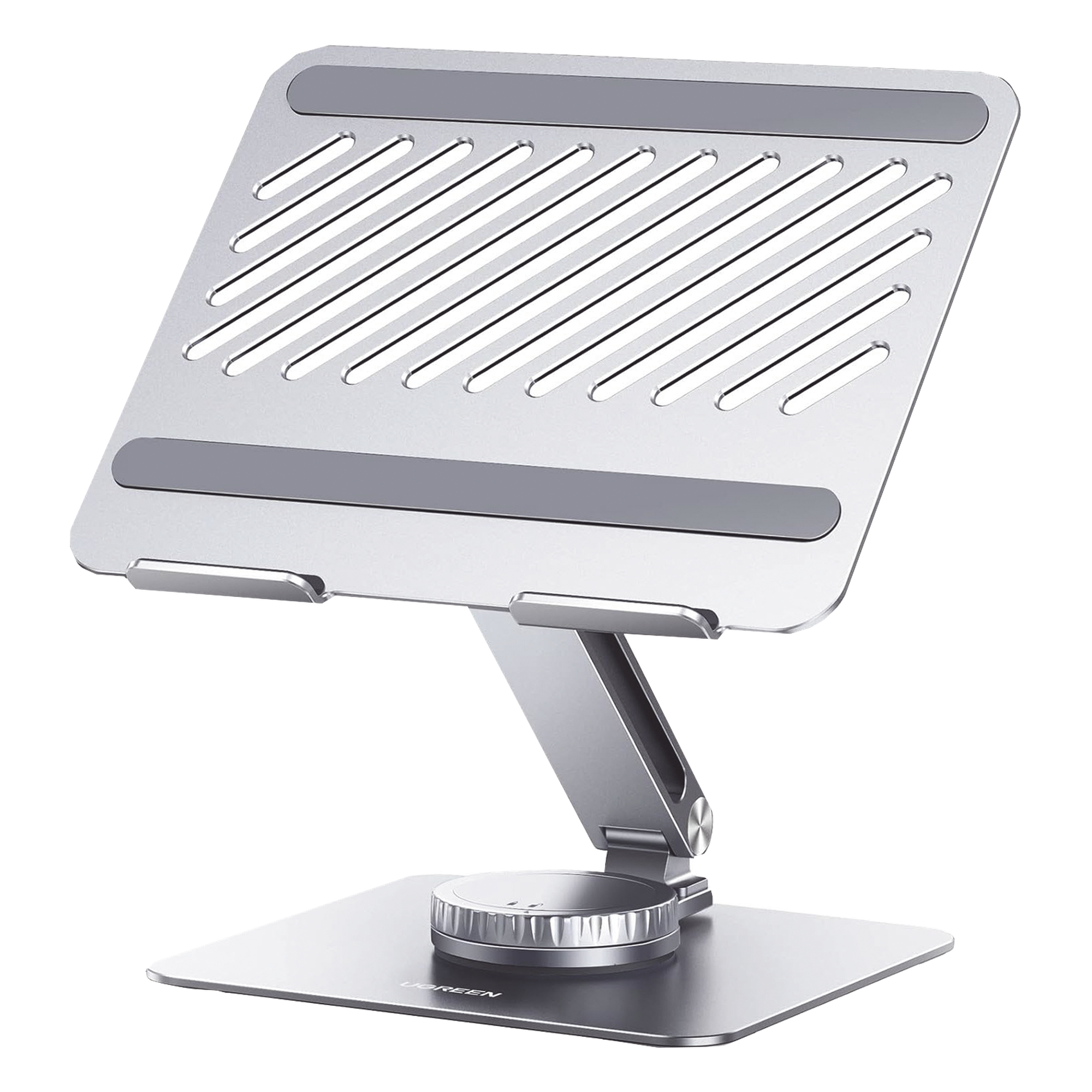 Soporte para Laptop / Giratorio 360° con Bloqueo / Aluminio / Carga 5 kg / 10 a 17.3 Pulgadas / Ajustable y Plegable — UGREEN · SKU 90849