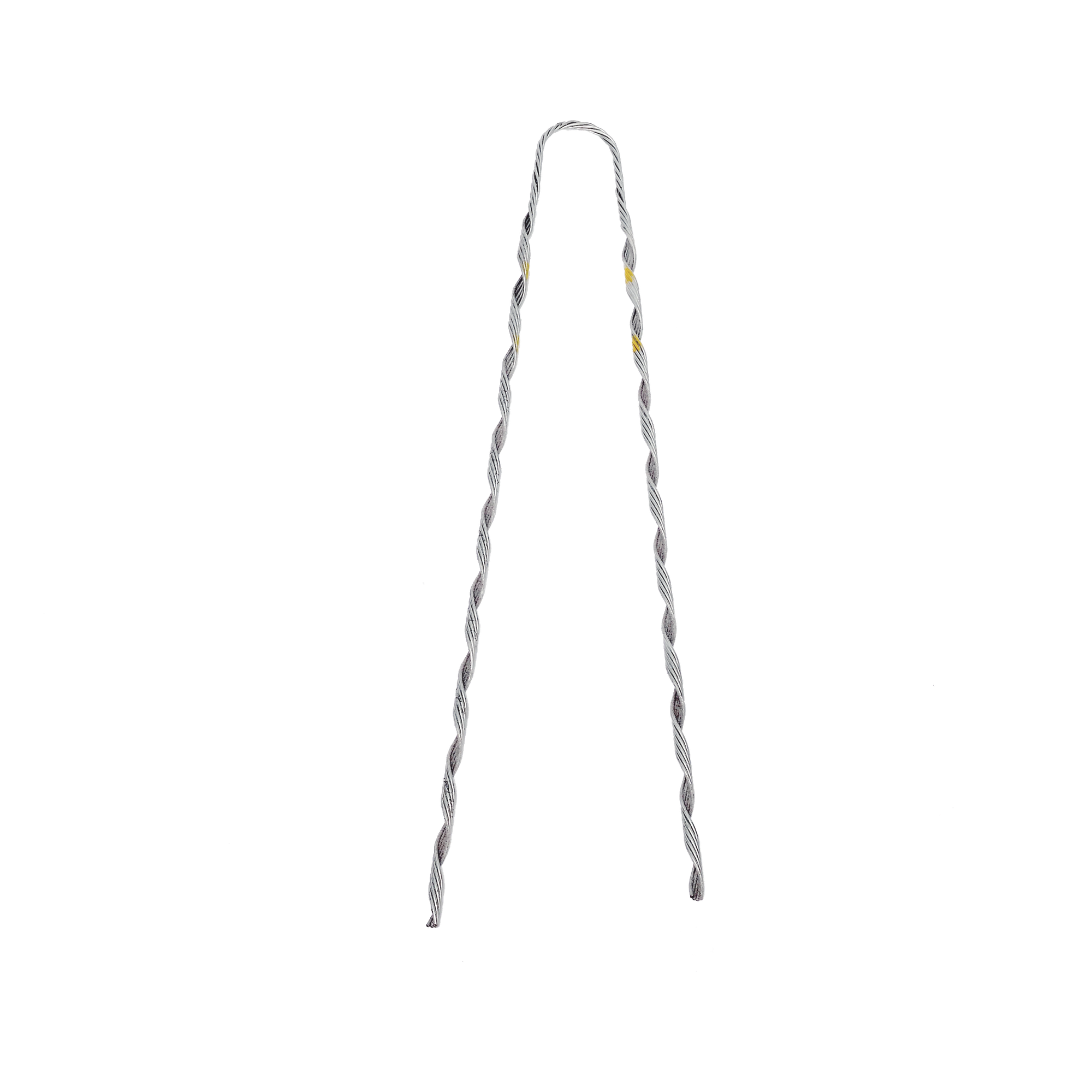 Remate Preformado para Fibra Óptica / Acero Galvanizado / Mensajero 6.3 mm (1/4") / Tensión 4233 kg / Longitud 635 mm (25") / Pierna Dispareja — PLP · SKU GDE-1104