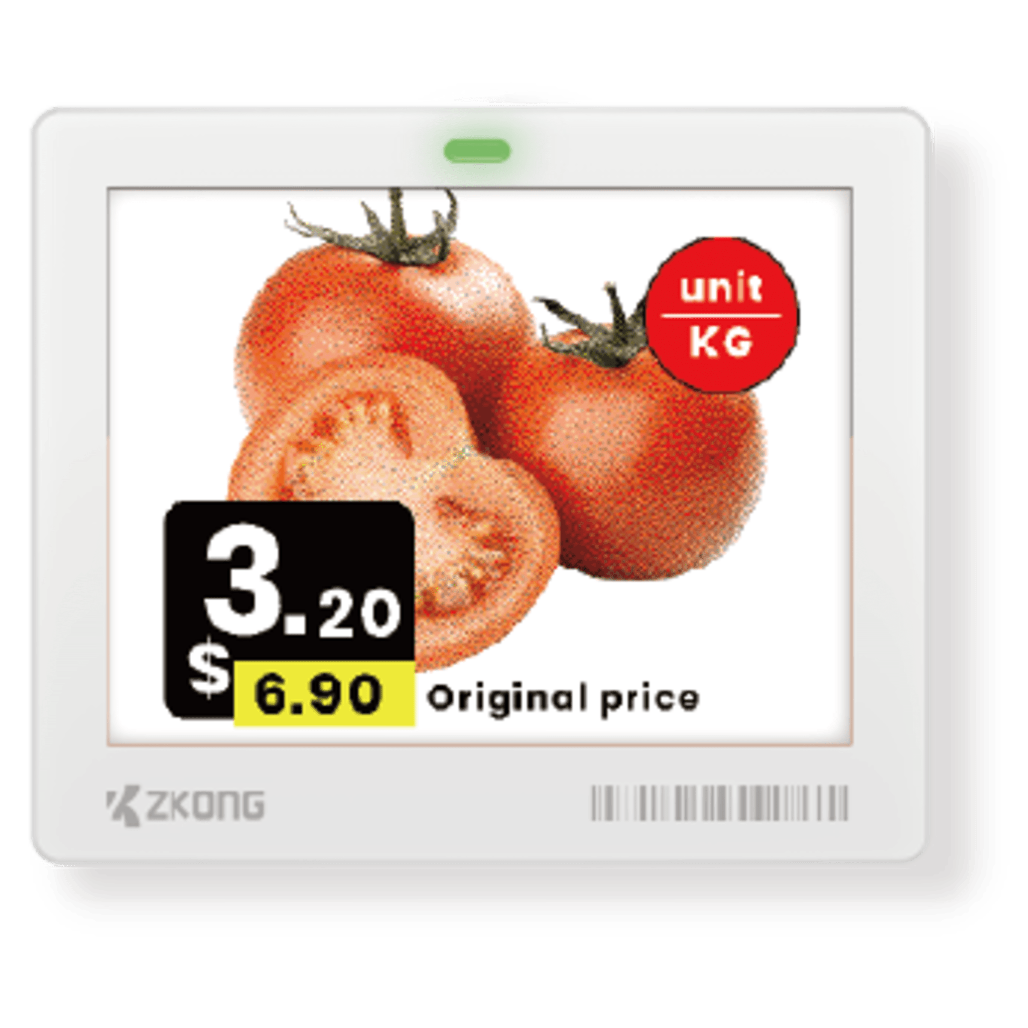 Etiqueta Electrónica de Estante ESL / Pantalla EPD 4.2 Pulgadas / 400x300 Píxeles / 4 Colores / BLE 5.1 AES-128 / Autonomía 5 Años / NFC Opcional — ZKONG · SKU ZKC42B