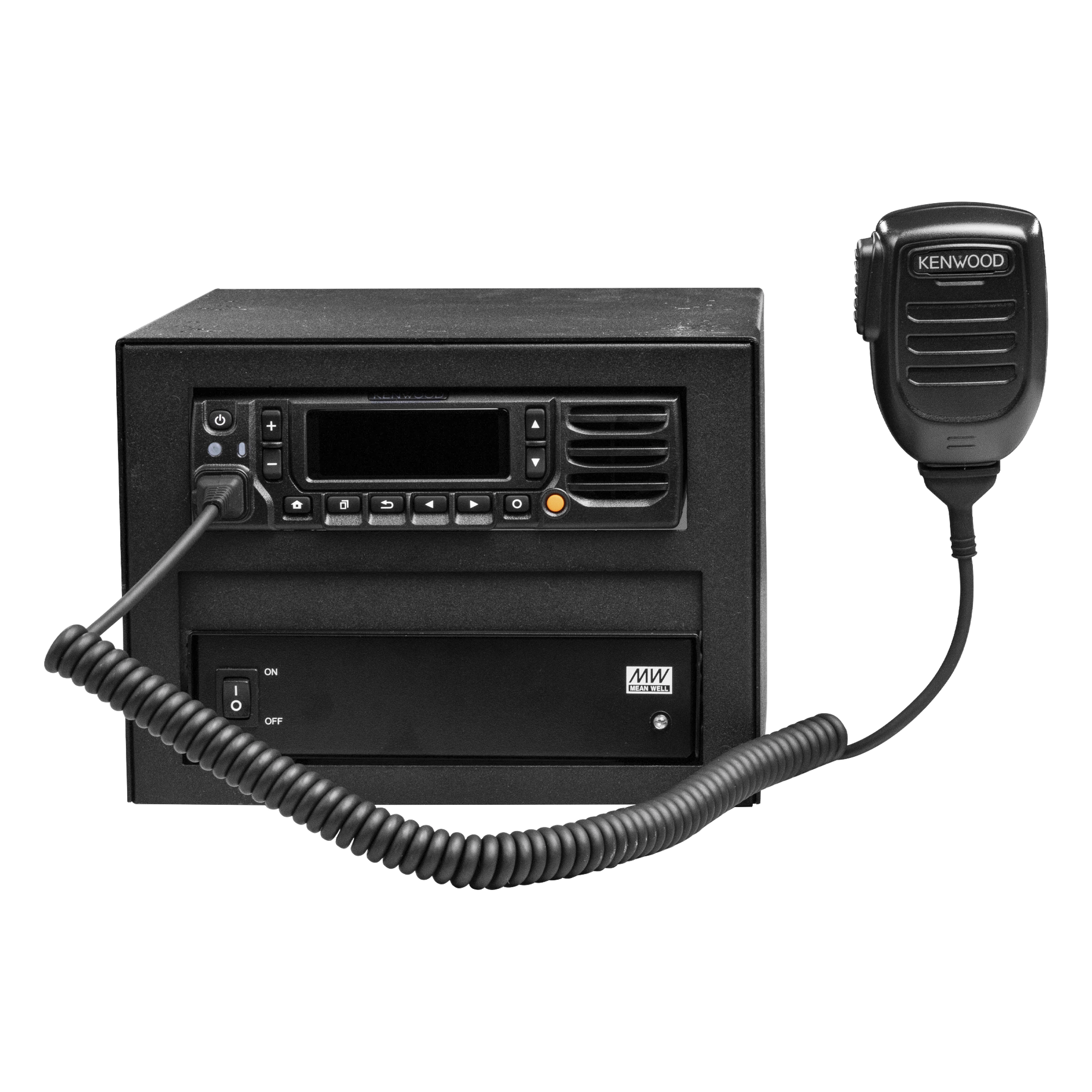 Gabinete Universal Metálico / Montaje Radio Base y Fuente / Compatible Kenwood e Icom / Sujeción Reforzada 16 Tornillos