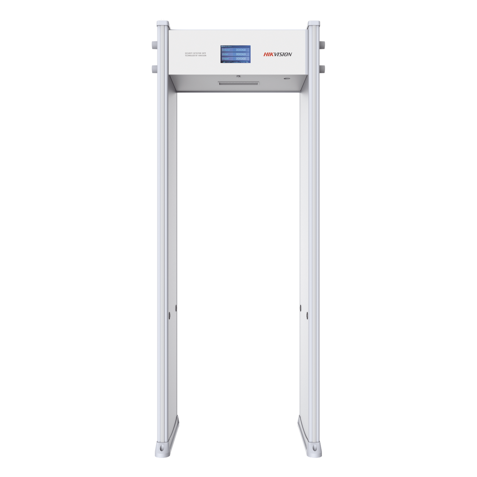 Arco Detector de Metales / 18 Zonas / Pantalla LCD 7" / Sensibilidad 999 Niveles / Detección 25 mm / Conteo de Personas IR — HIKVISION · SKU ISD-SMG218L