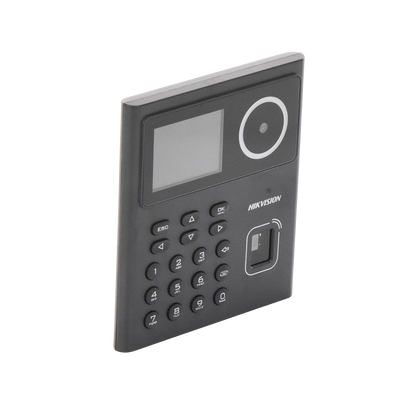 Kit WiFi de Control de Acceso Lite TODO INCLUIDO con Lector de Rostros, Tarjetas y Huellas / 500 Rostros / Compatible con App HIKConnect / Incluye Electroimán  Botón de Salida y Montajes Z y L para imán / HIK-IA