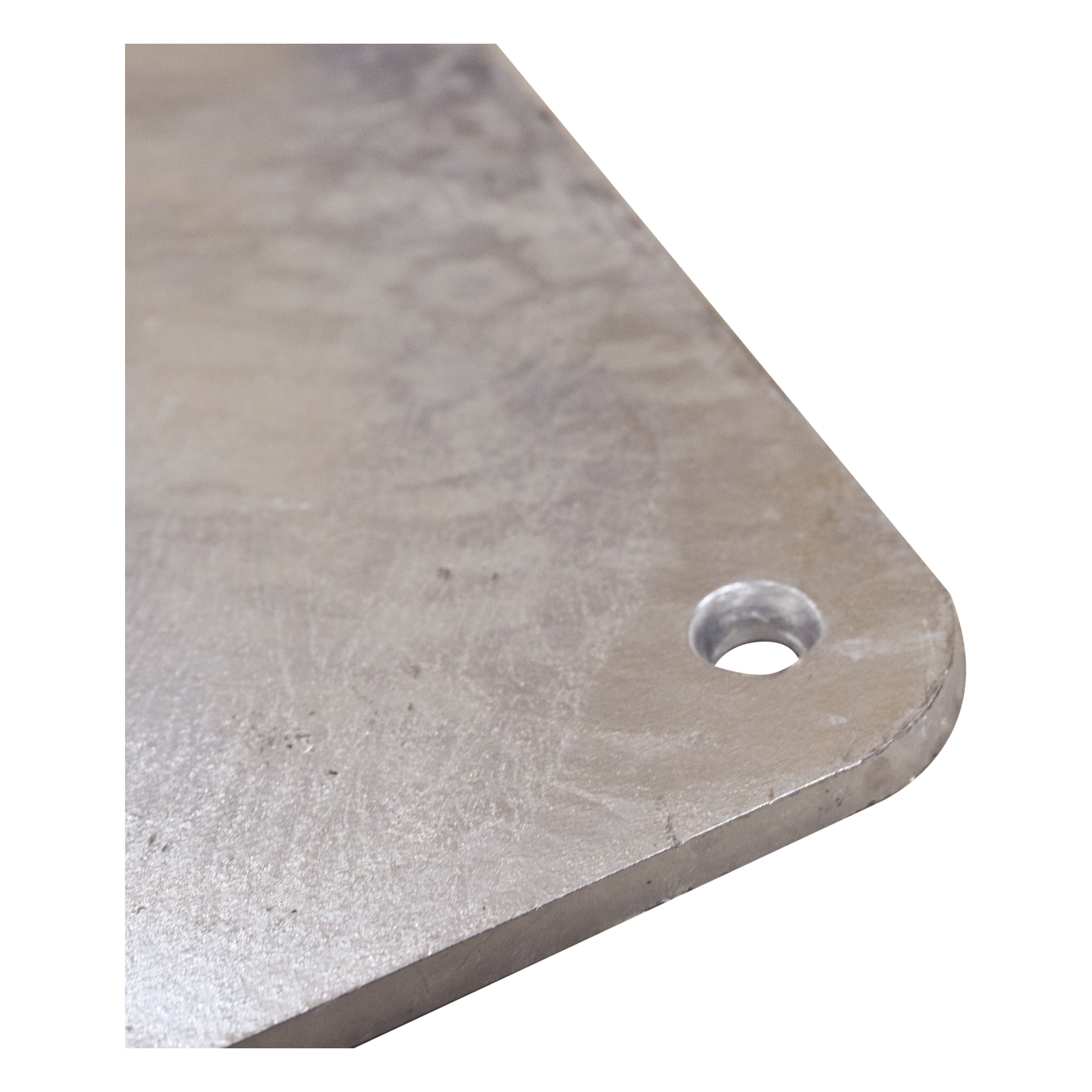 Base para Mástil / Tubo 2" Ced. 30 / Altura 80 cm (2.6 ft) / Base 50 x 50 cm / Galvanizado por Inmersión / 4 Barrenos de Fijación