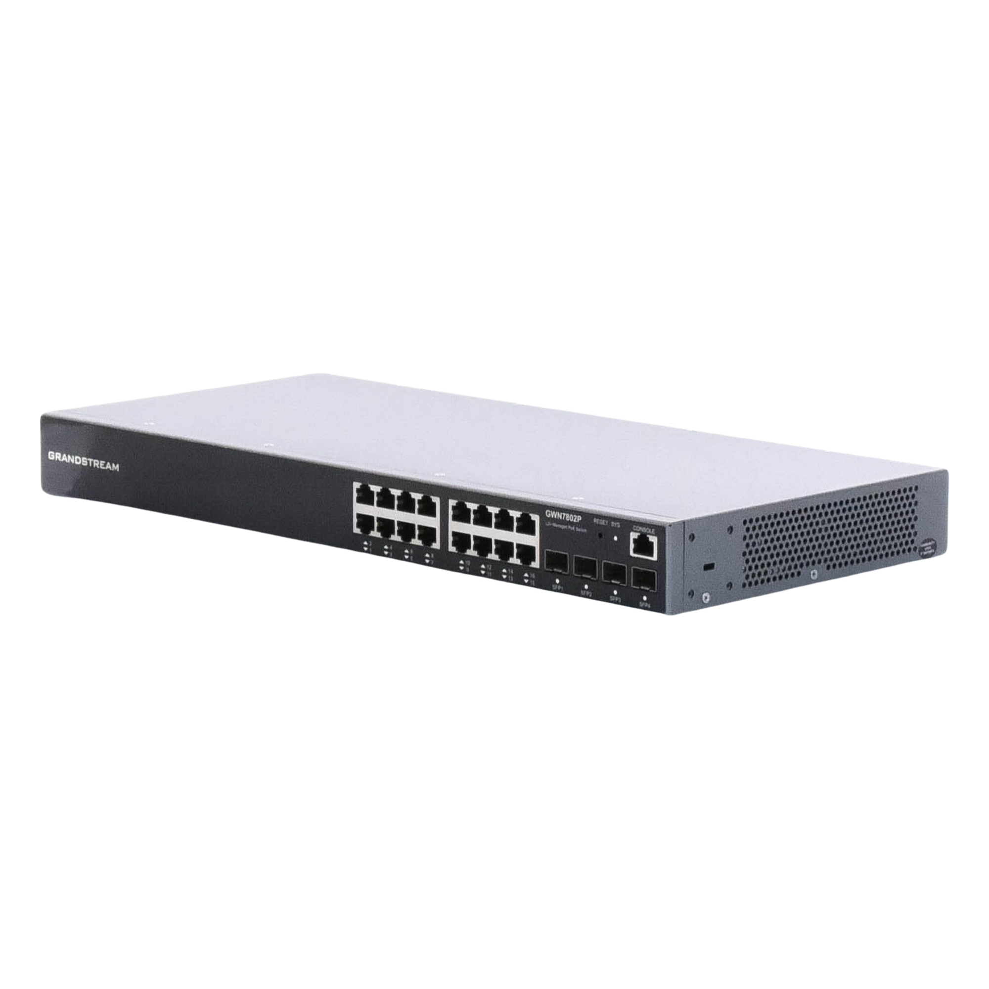 Switch PoE+ Administrable / 16 Puertos Gigabit / 4 SFP Uplink / 240W / 40 Gbps