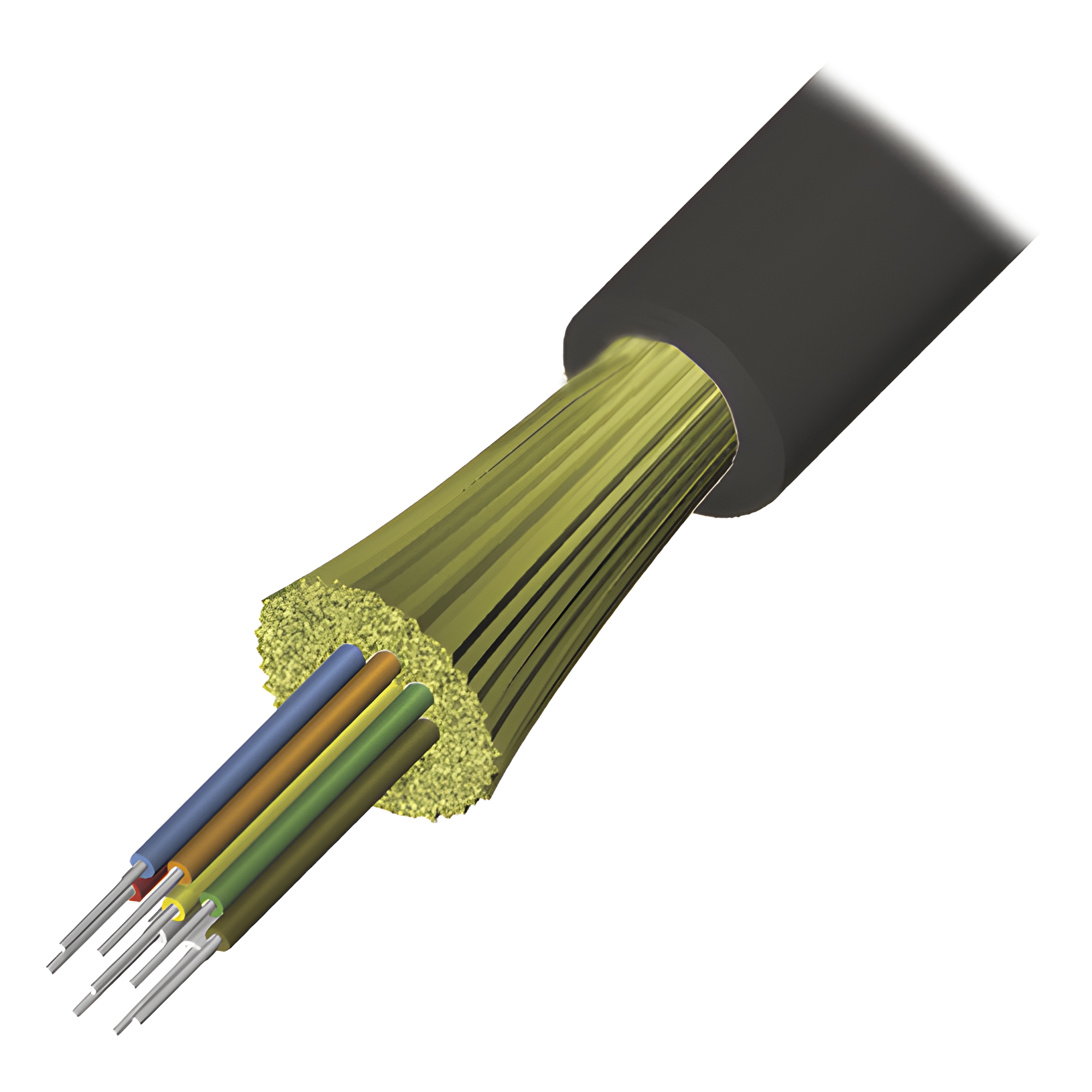 Cable de Fibra Óptica / 4 Hilos / Monomodo OS2 / Tight Buffer 900μm / Plenum OFNP / Interior-Exterior / 1 Metro (3.28 Pies) — SIEMON · SKU 9GD8P004C-E201A