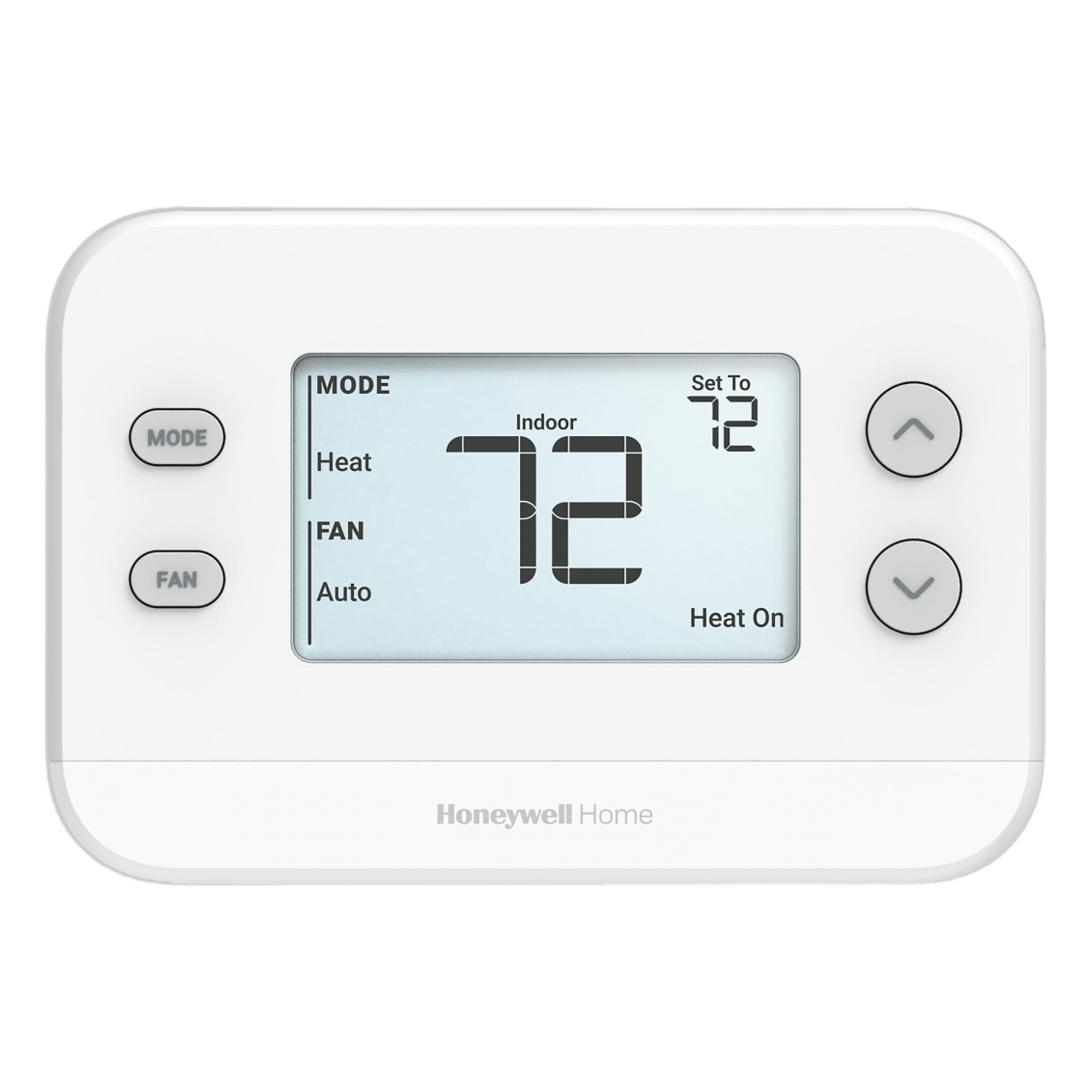 Termostato No Programable / 1H/1C / Pantalla 4.09 pulgadas / Precisión ±0.5 °C / Alimentación 24 VCA o Baterías AA — HONEYWELL HOME RESIDEO · SKU TH1110U4000/U