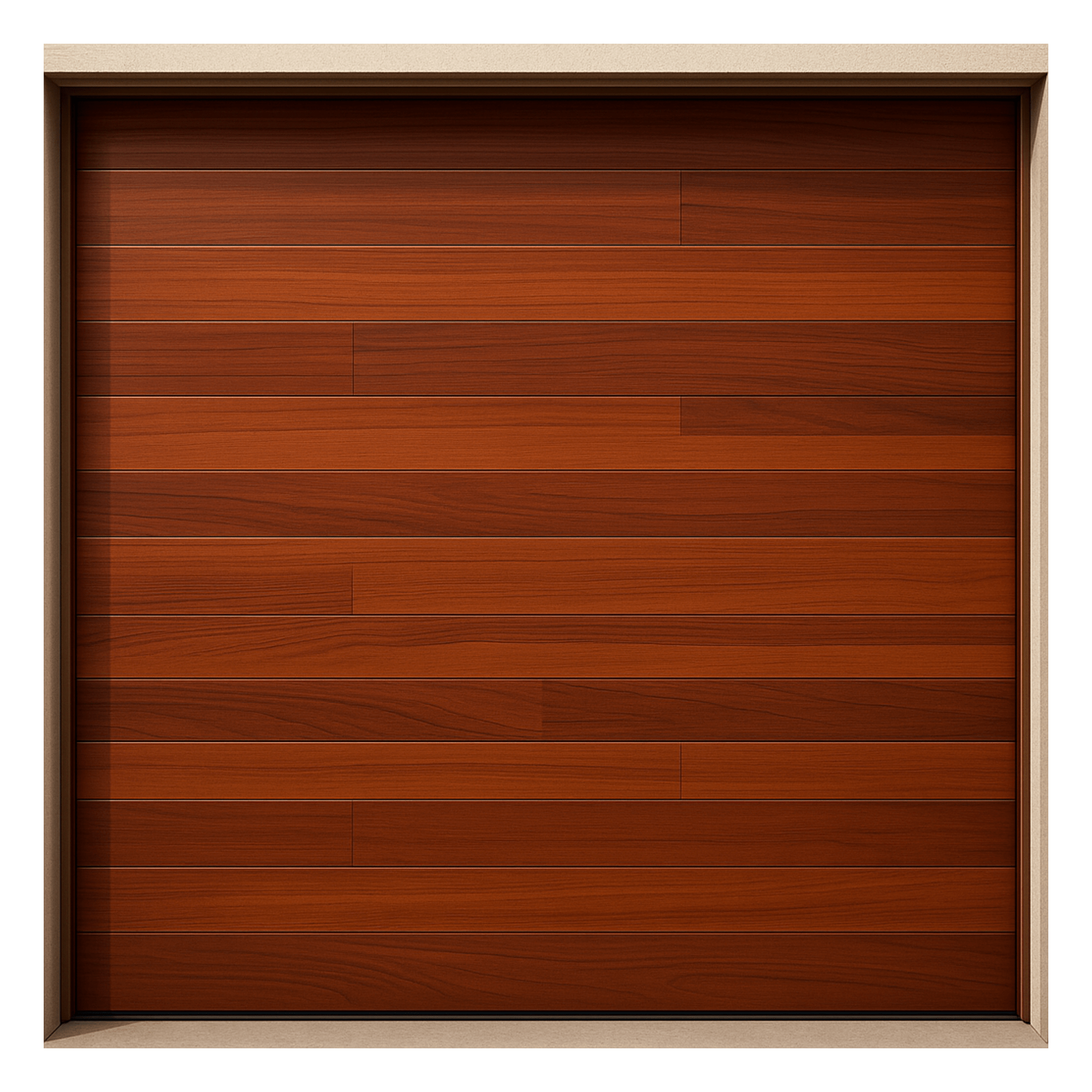 Puerta de Garage / Estilo Americano / Acabado Laminado PREMIUM / Madera Clara / 3.05x2.13 m (10x7 Pies) — ACCESSPRO · SKU APDOOR-107GF