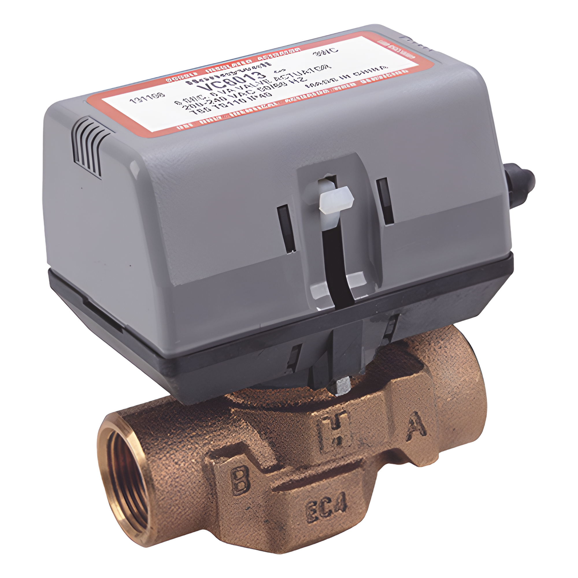 Válvula Motorizada de 2 Vías / Actuador Integrado / Conexión BSPT 3/4" / Control On/Off / 100-130 VCA / Flujo Bidireccional — HONEYWELL HOME RESIDEO · SKU VC4011AK1000T