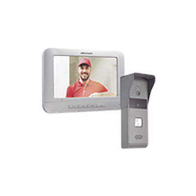Kit de Videoportero Analógico con Pantalla LCD a Color de 7" / Frente de Calle para Exterior IP65 / Salida de Relevador 