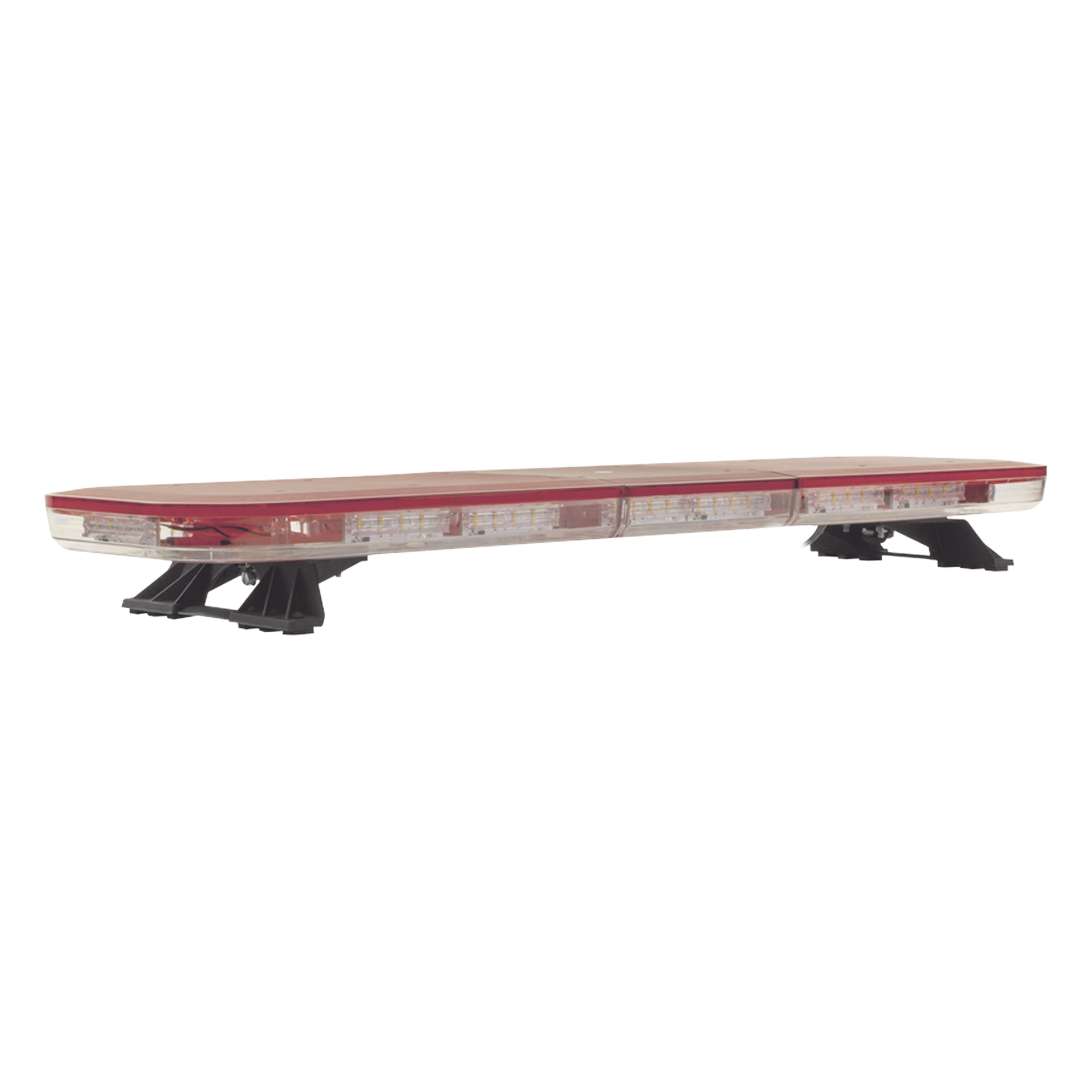 Barra de Luces LED / 47" (118 cm) / 124 LED Hyperlux / Dual Color Rojo/Claro / Control de Tráfico Ámbar / 45 Patrones / Montaje Gancho — EPCOM INDUSTRIAL SIGNALING · SKU X67RWV2