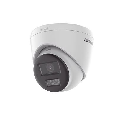 [Audio Bidireccional + Sirena & Estrobo + Dual Light + ColorVu] Turret TURBOHD 4K (8 Megapixel)  / Lente 2.8 mm / 40 mts IR EXIR + 40 mts Luz Blanca / Sirena / Micrófono y Bocina Integrado / Exterior IP67 / dWDR