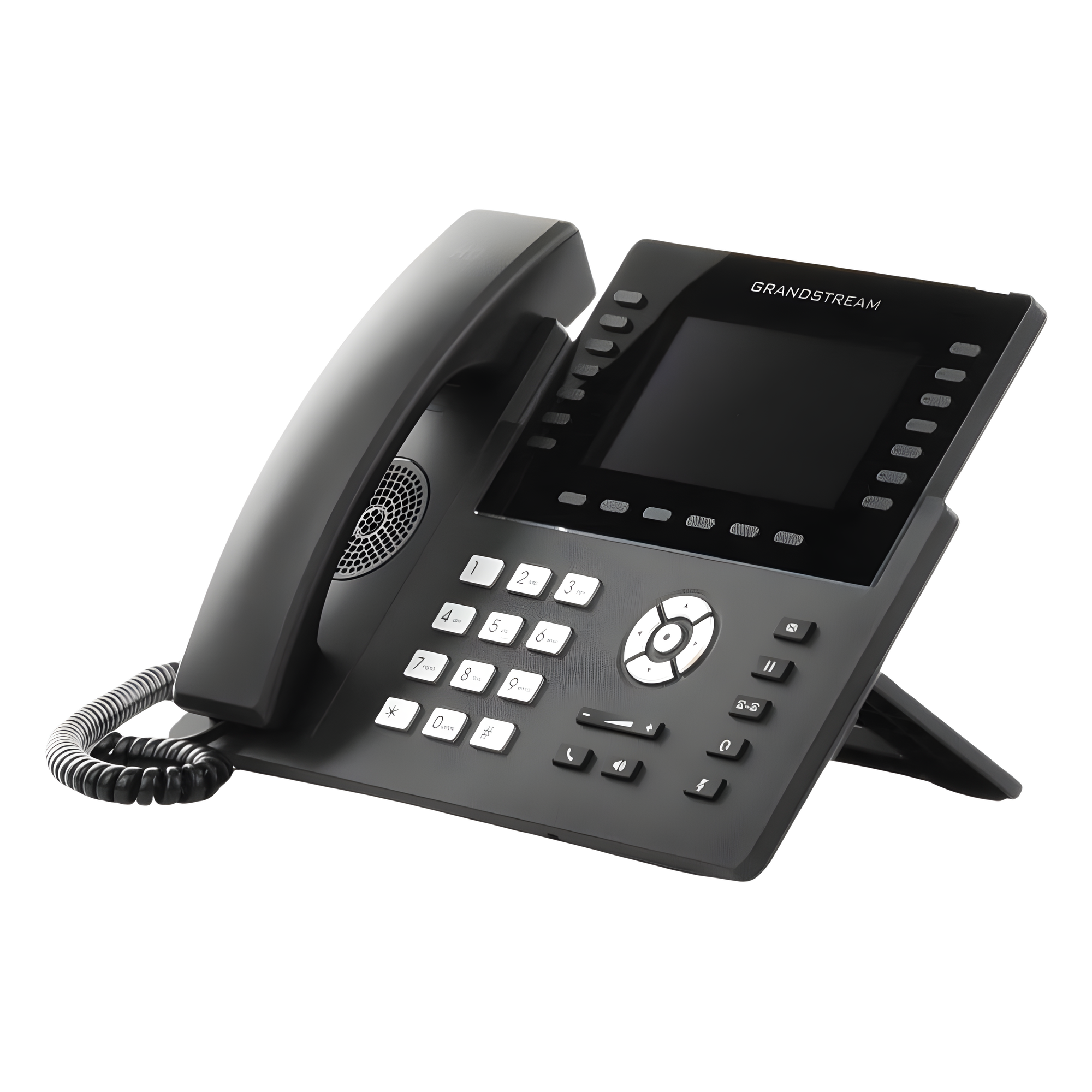 Teléfono IP Carrier-Grade / 14 Líneas SIP / 6 Cuentas / Wi-Fi Dual-Band 802.11ac / Pantalla LCD 5" / Puertos Gigabit / PoE / Audio Full HD Opus