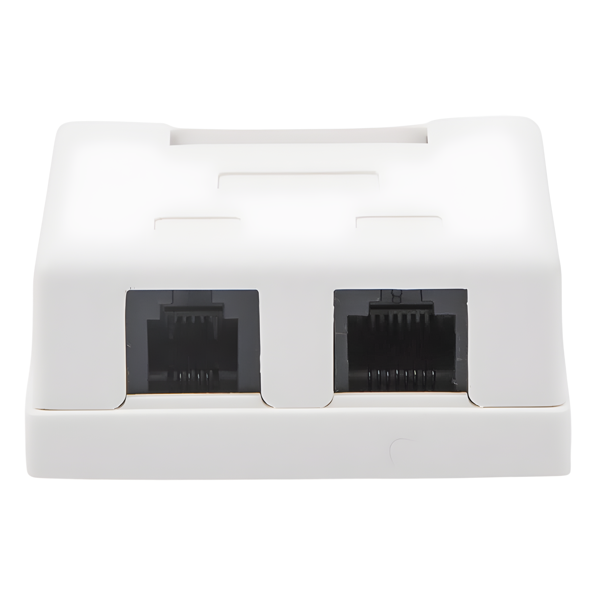 Caja de Pared con Jack UTP Cat5e y Jack RJ11 Telefónico
