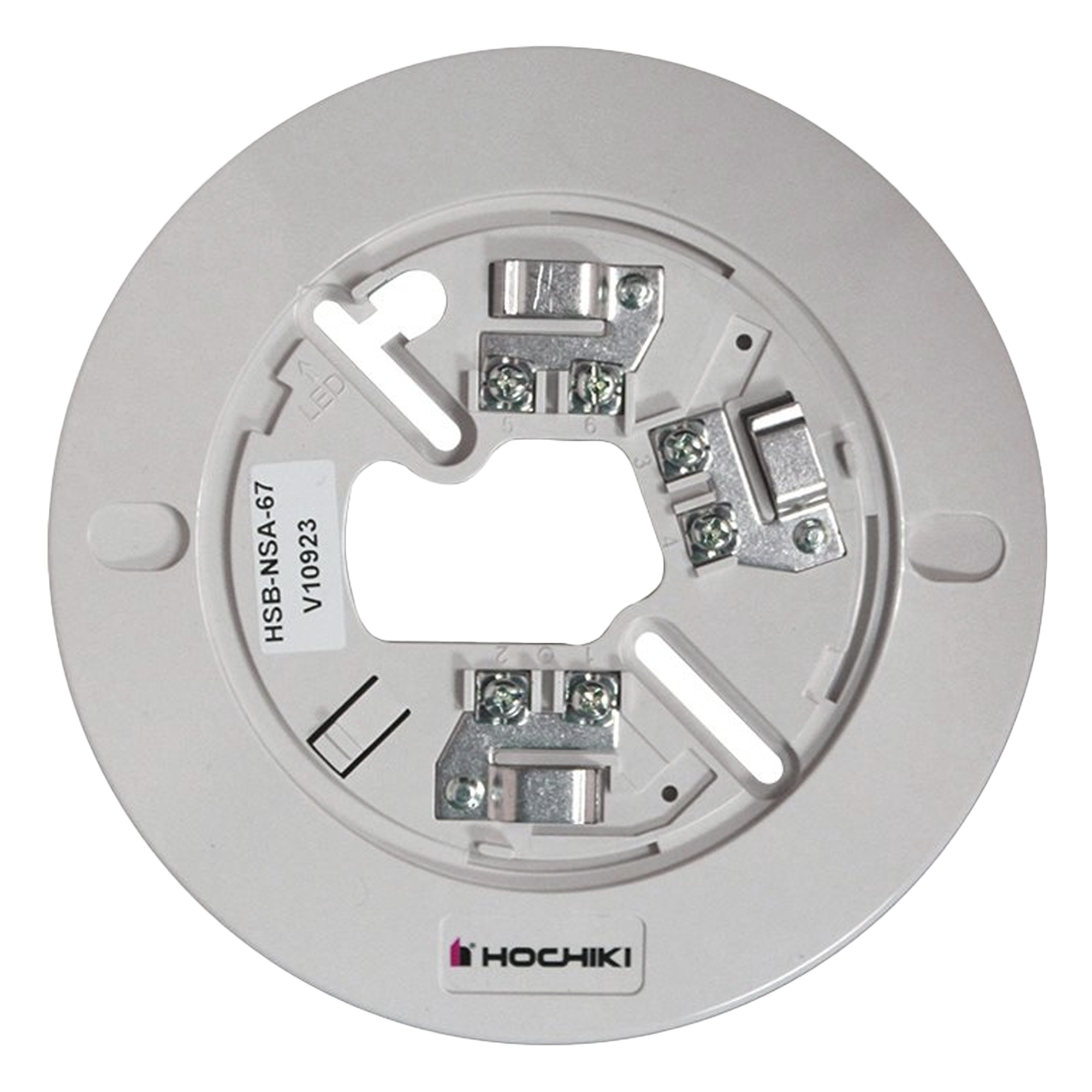 Base de Montaje / 6" (152.4 mm) / Sensores Análogos Direccionables / UL 7ª Edición / Terminales sin Soldadura — HOCHIKI · SKU HSB-NSA-67