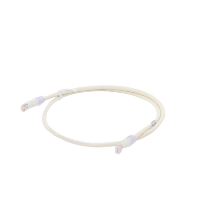 Cable de Parcheo UTP Categoría 6, con Plug Modular en Cada Extremo - 1 Metro (3.28 Pies) - Blanco Mate