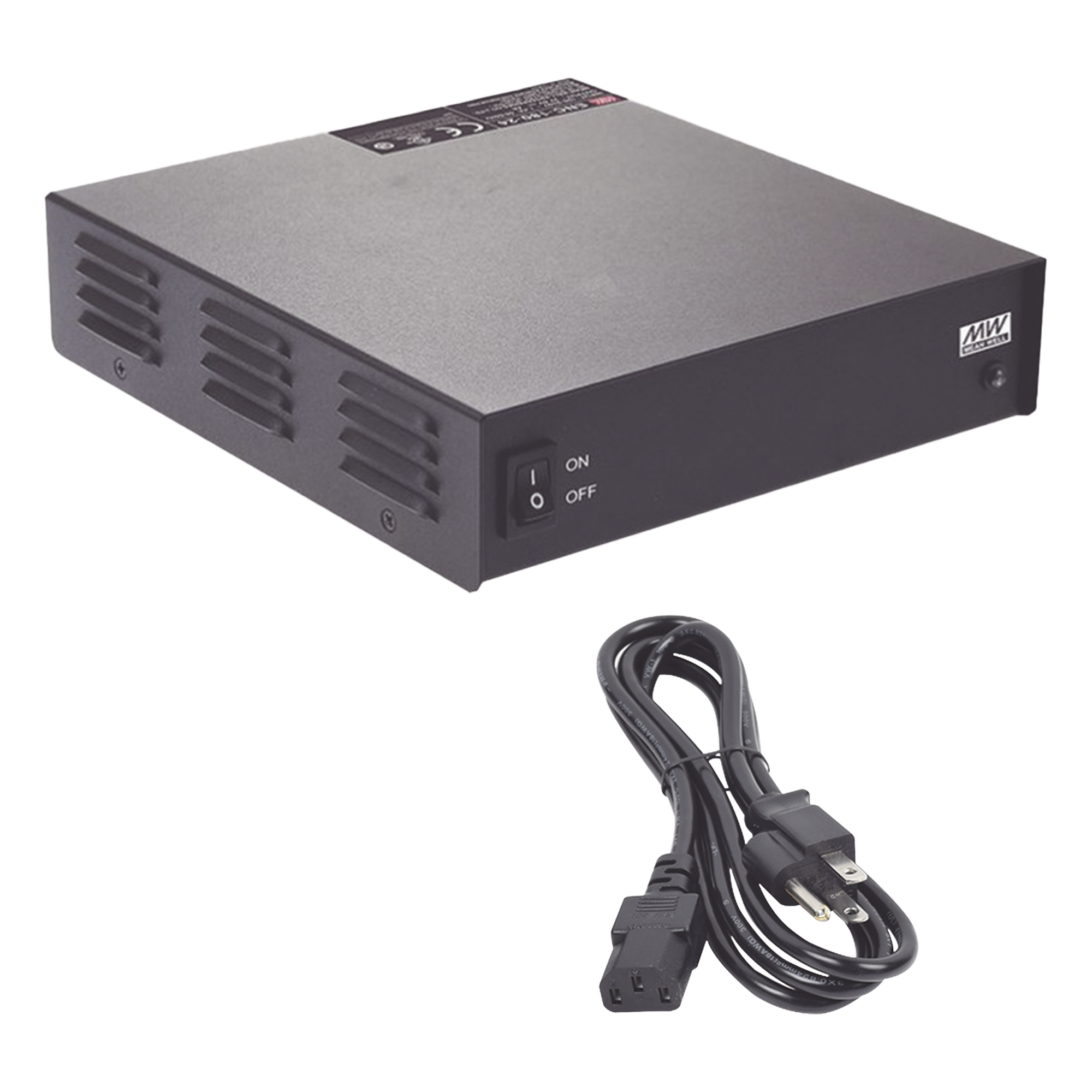 Fuente de Poder Conmutada 13.8Vcc/26A/360W de Potencia de Salida con cable de alimentacion 