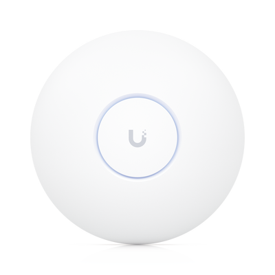 Access Point UniFi U7 Pro Max con 8 streams espaciales / para Techo o Pared / Tribanda (2.4/5/6GHz) / Radio Dedicado a Escaneo Espectral / Puerto 2.5 GbE / +500 clientes / POE+ (No incluido) / Para alta densidad de usuarios en escenarios exigentes 
