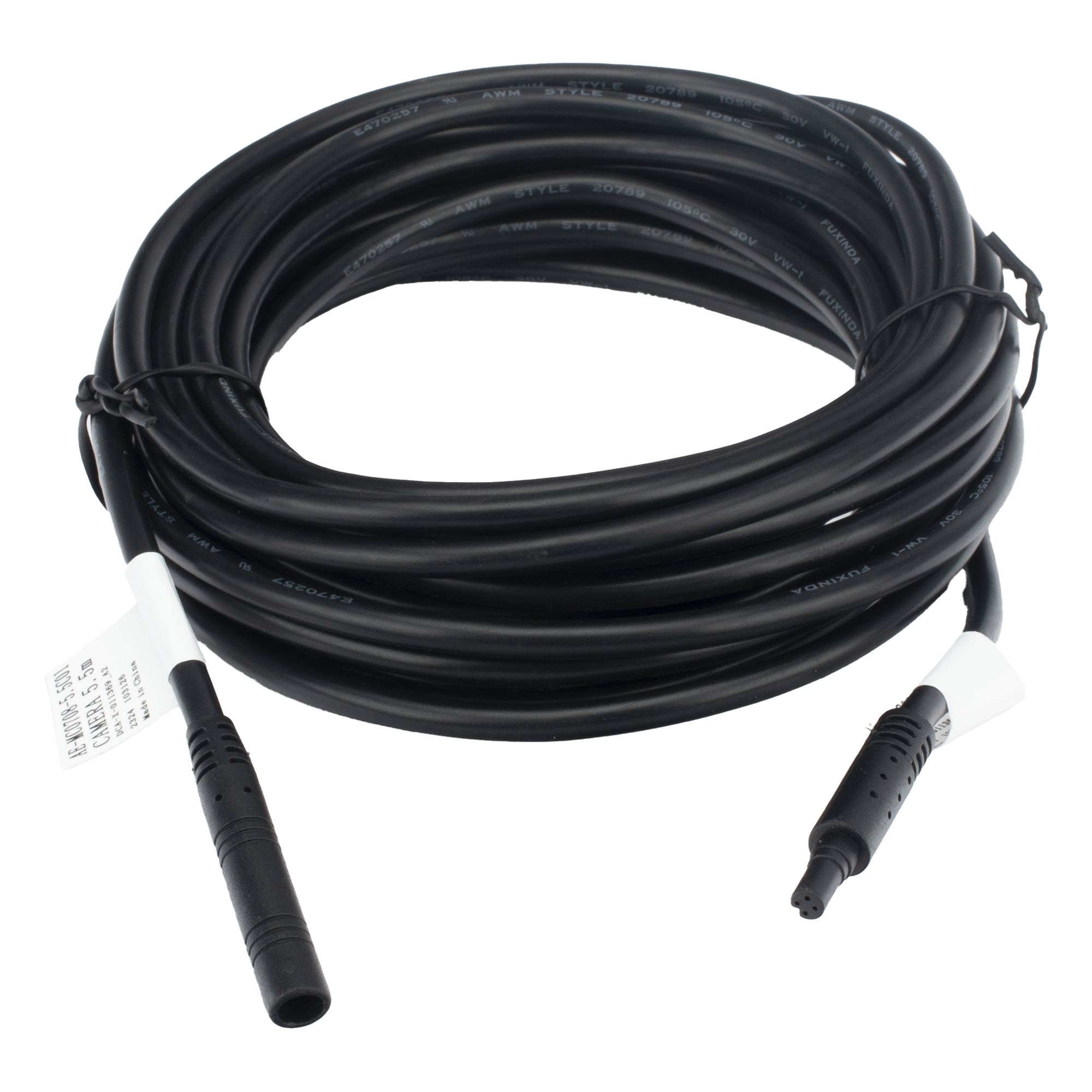 Cable Extensor de Vídeo y Audio / 6 m (19.7 ft) / Conector Aviación / Alimentación Integrada / HD Simultáneo / -40°C a 105°C — HIKVISION · SKU AE-MC0708-5.5C01