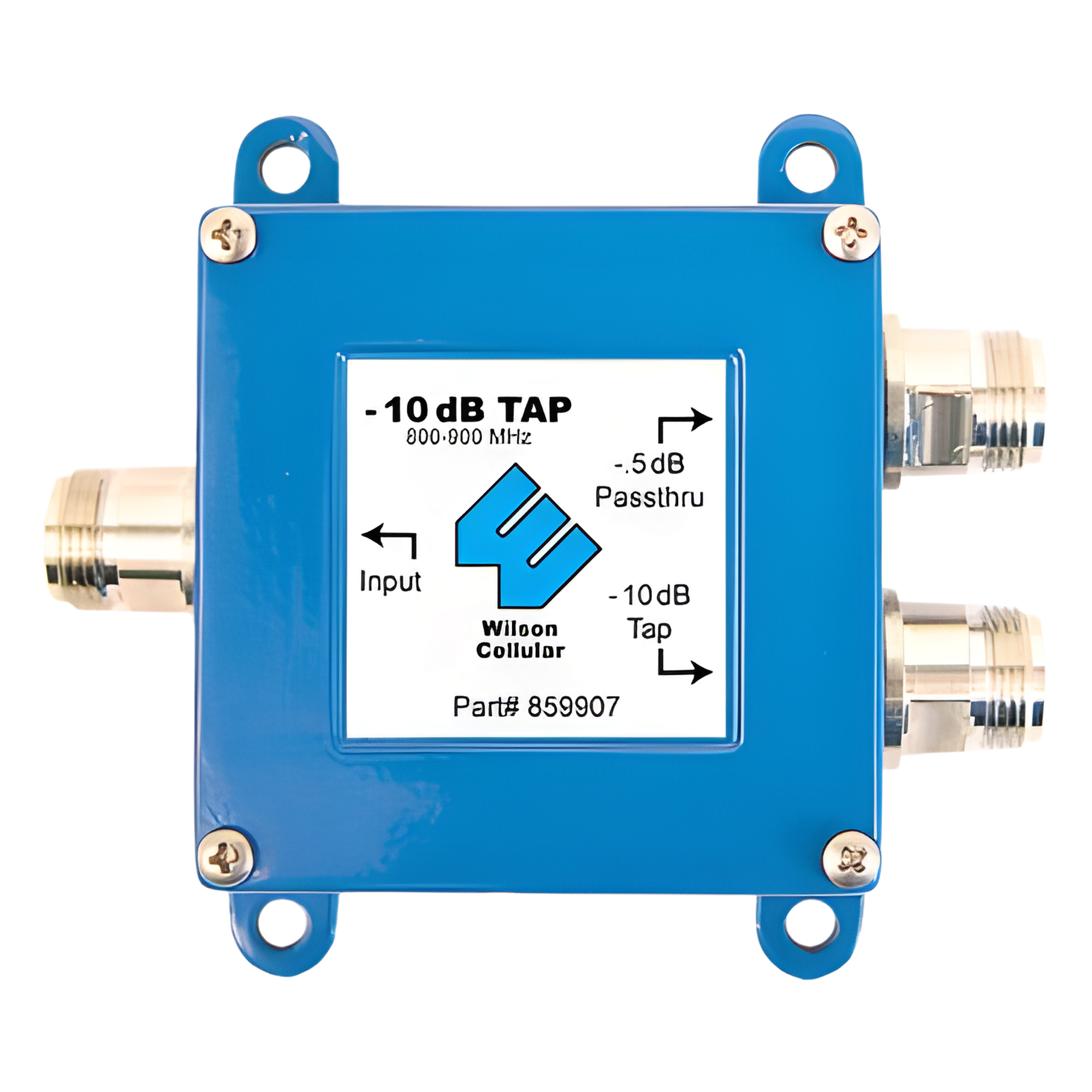 Separador TAP / -10 dB / 700-2500 MHz / 50 Ohm / N Hembra / 0.75 lb — WILSONPRO / WEBOOST · SKU 859-907