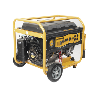 Generador a Gasolina / Planta de Emergencia con Encendido Automático, 6.5KW, 220Vac 2 Fases, Jaula con Ruedas para Fácil Traslado 
