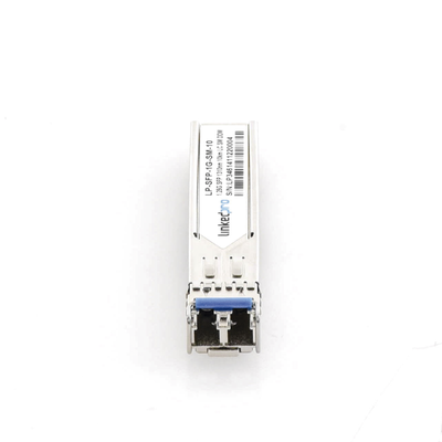 Transceptor Óptico SFP (Mini-Gbic) / Monomodo 1310 nm / 1.25 Gbps / 1000BASE-LX / Conectores LC/UPC Dúplex / DDM / Hasta 10 km 