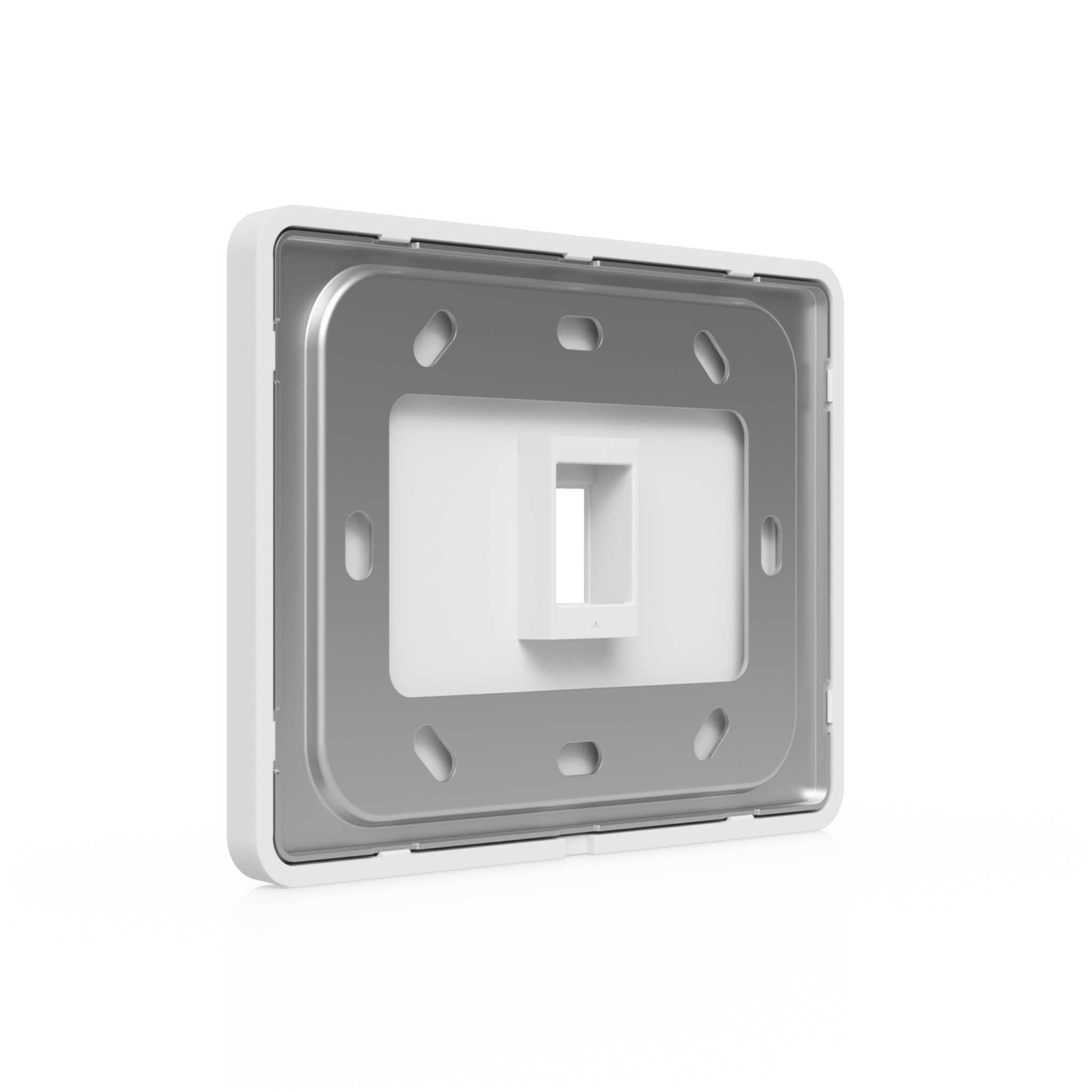 Placa Keystone Horizontal / 1 Puerto / Superficie Pintable / Policarbonato y Acero SGCC / 4.4 x 3.2 x 0.12 in / Paquete 4 Piezas
