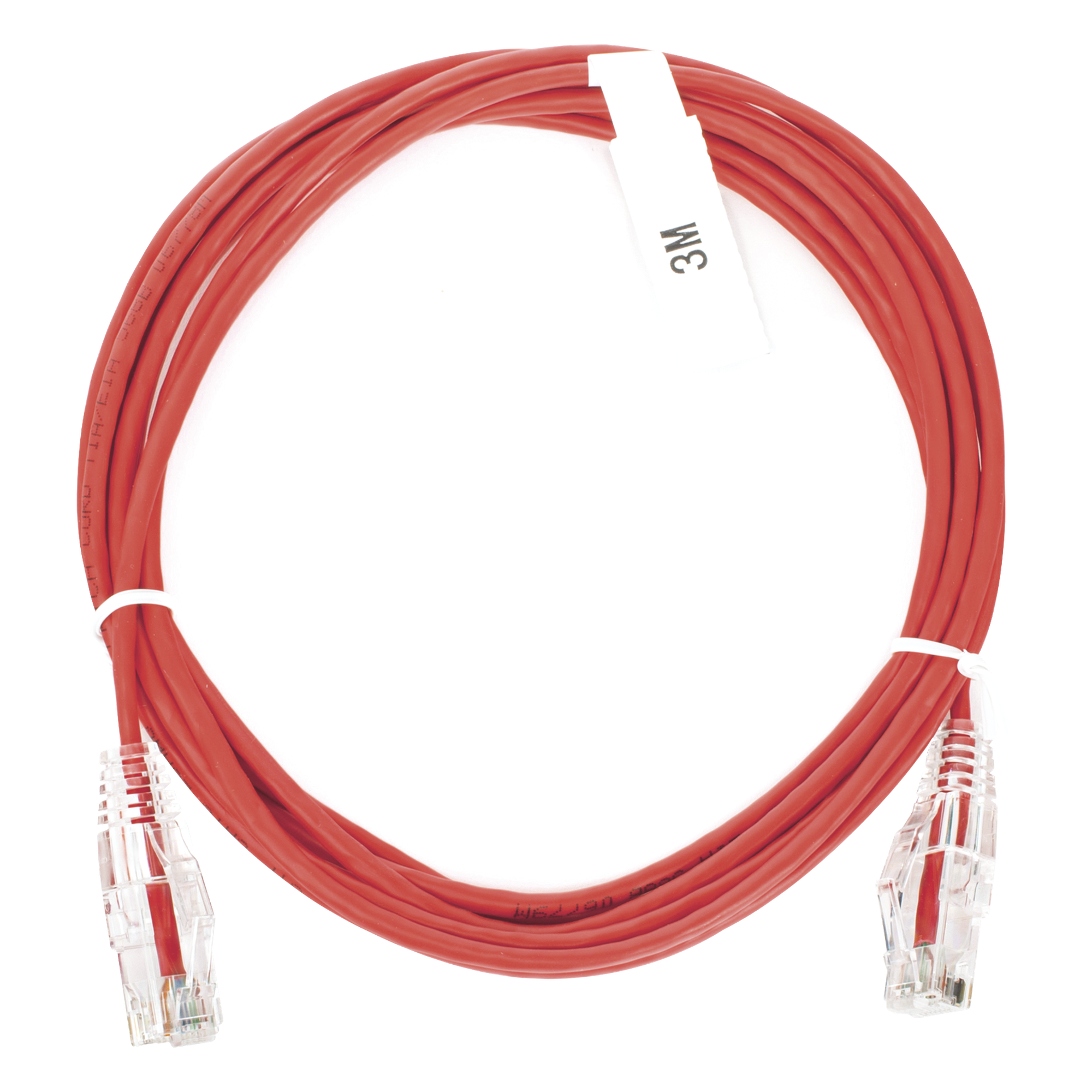 Cable de Parcheo Slim UTP Cat6 / 3 m (9.84 ft) / 28 AWG / Rojo / 1 Gbps — LINKEDPRO BY EPCOM · SKU LP-UT6-300-RD-28