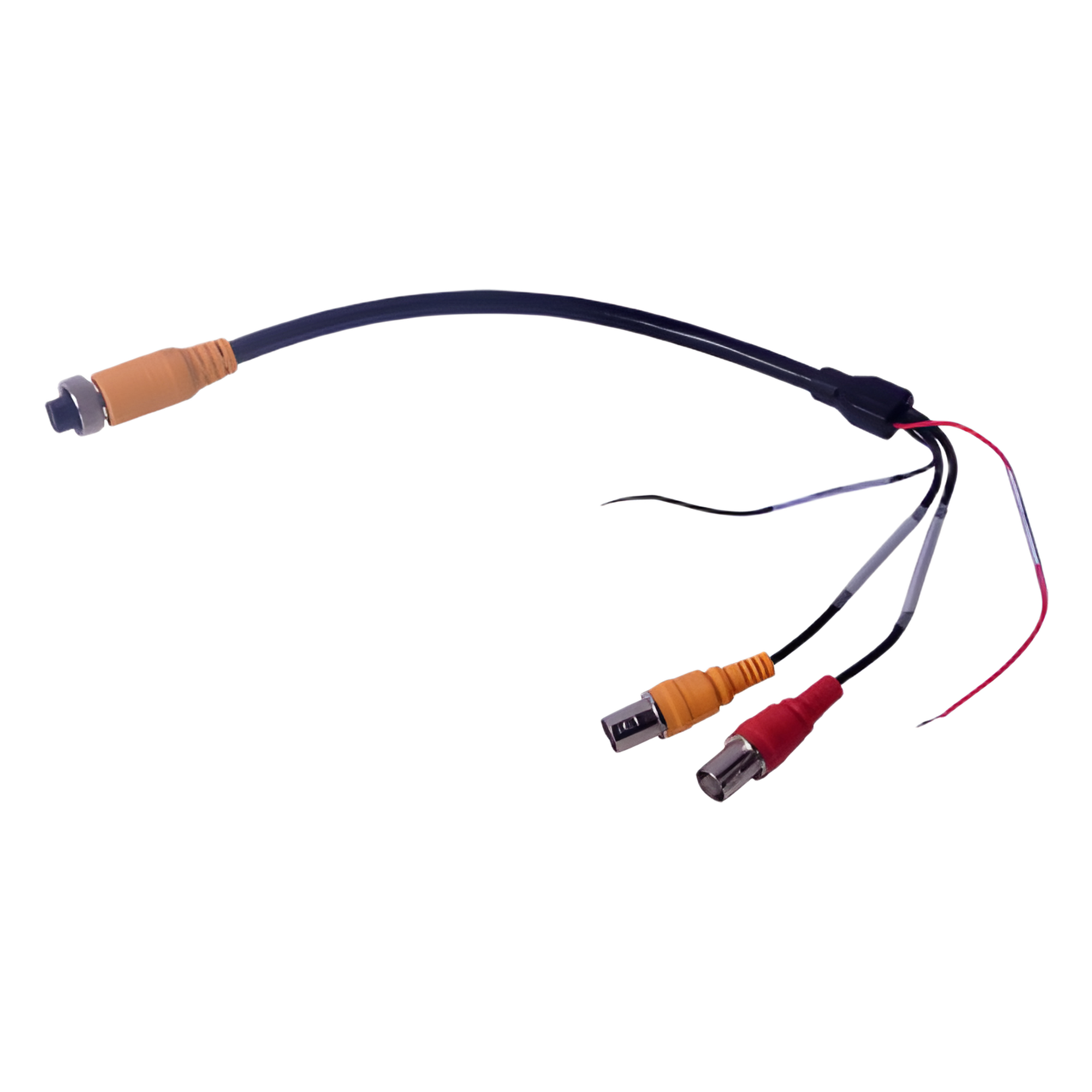 Cable Adaptador para MDVR / Conector Aviación 4 Pines a BNC / Video, Audio y Alimentación / 40 cm (15.7 in) — STREAMAX · SKU TRANSFERCABLE