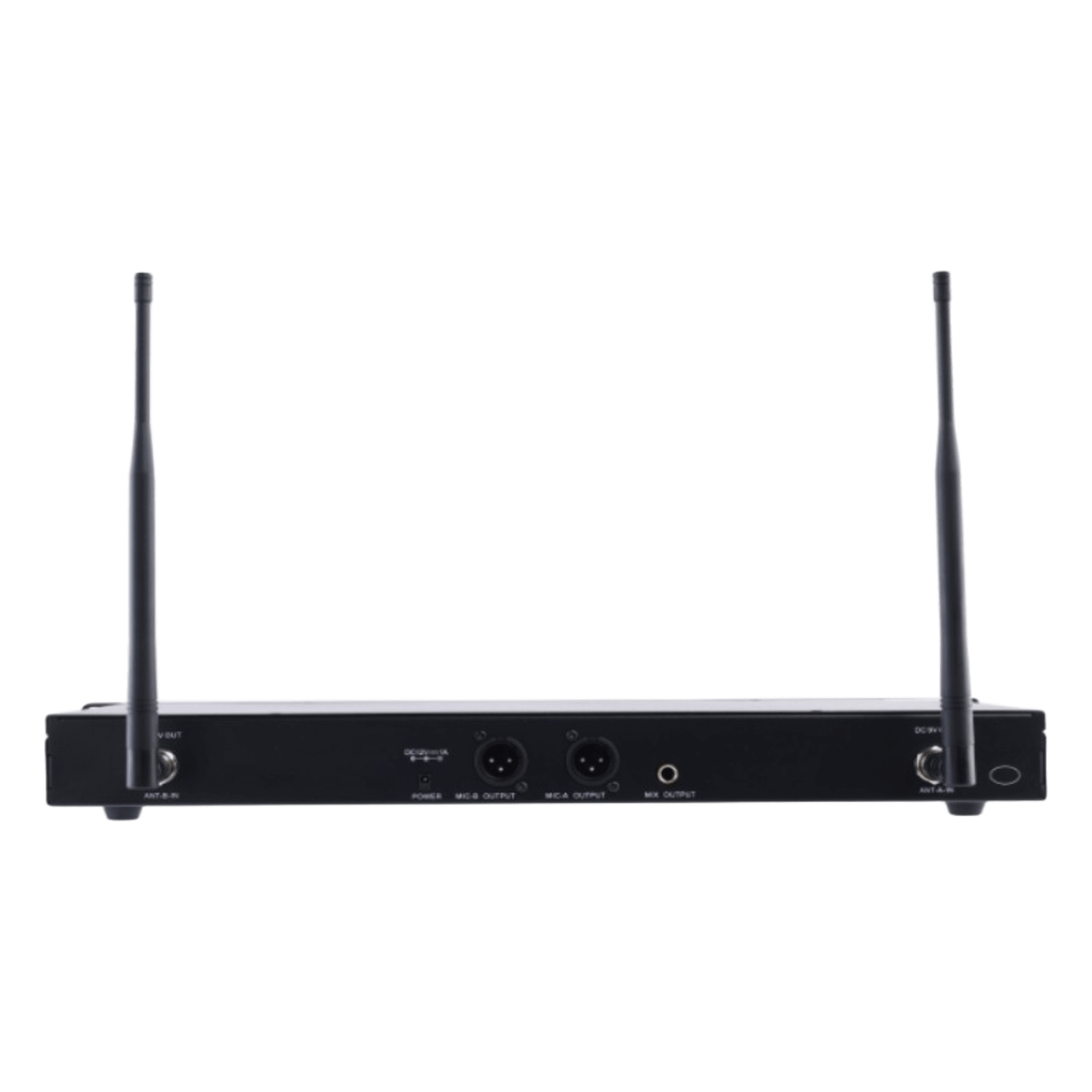 Receptor Inalámbrico Dual Canal / U-Band Digital / 4 Bandas 470-830 MHz / Modulación pi/4-DQPSK / Pantalla TFT-LCD 2.2" / Anti-Interferencia ID Code Pilot / Salidas Balanceadas y Desbalanceadas / Ecualización Ajustable